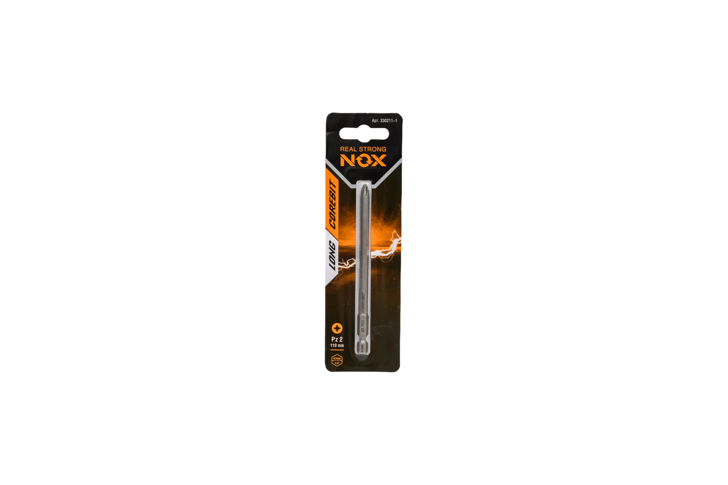 Бита COREBIT (PZ2х110 мм; карта; E6.3) NOX 330211-1