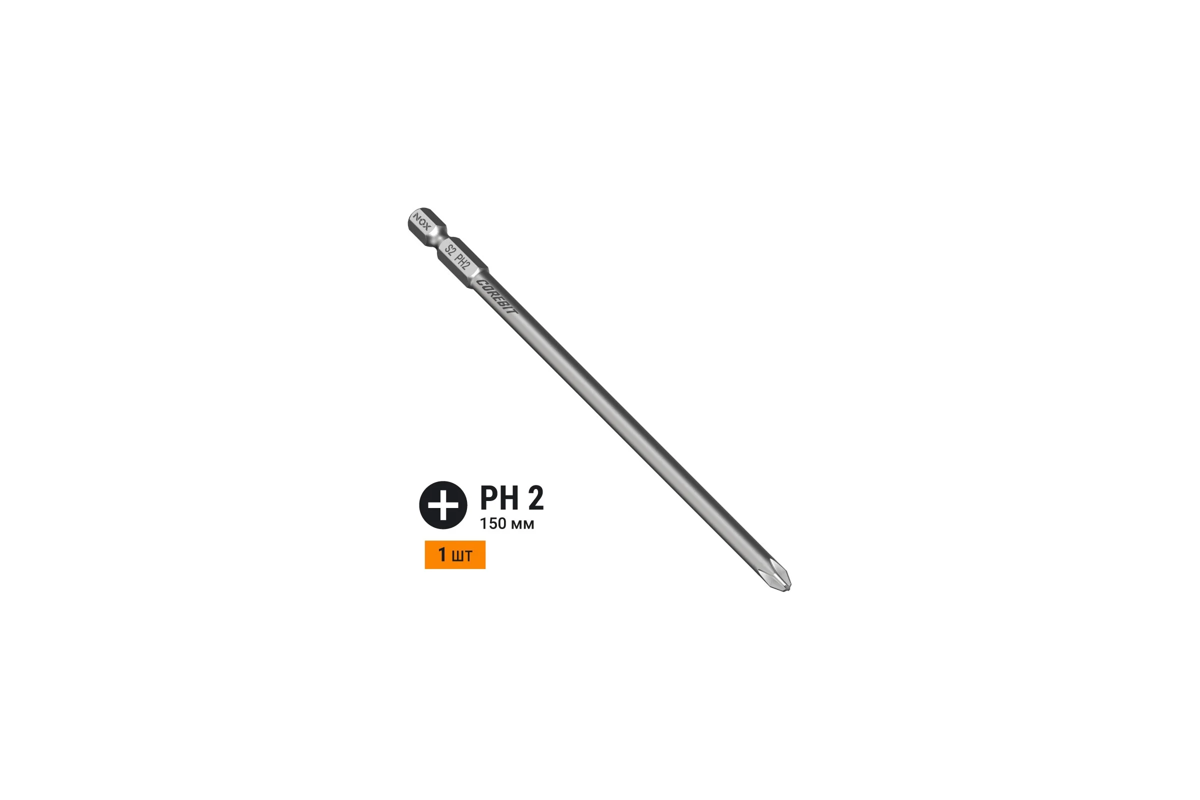 Бита COREBIT (PH2х150 мм; карта; E6.3) NOX 335215-1