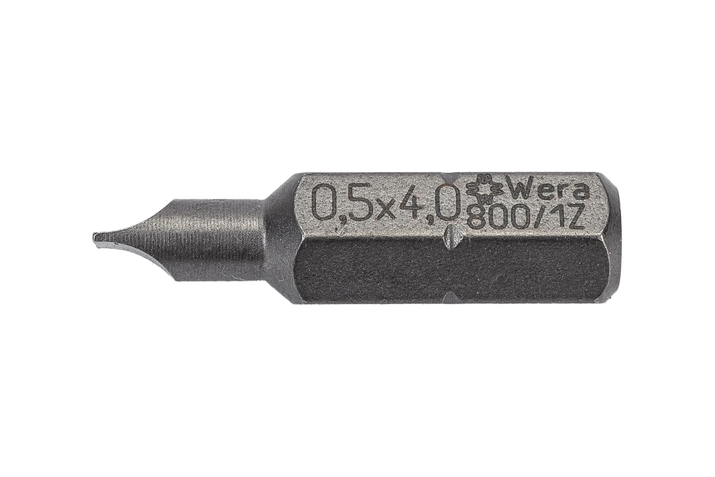 Бита 800/1 Z SL (SL0.5х4х25 мм; 1/4"; C6.3) WERA WE-072050