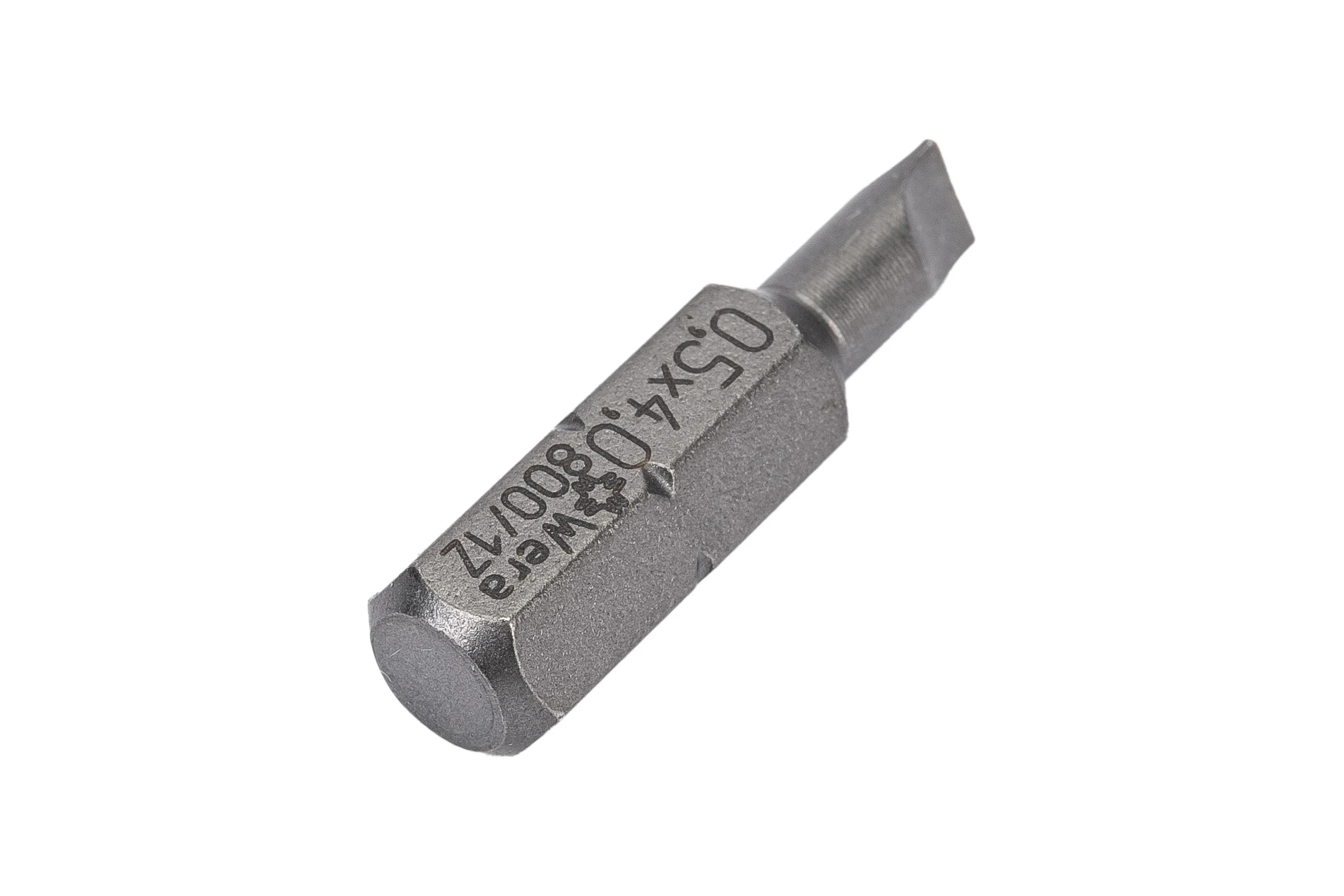Бита 800/1 Z SL (SL0.5х4х25 мм; 1/4"; C6.3) WERA WE-072050