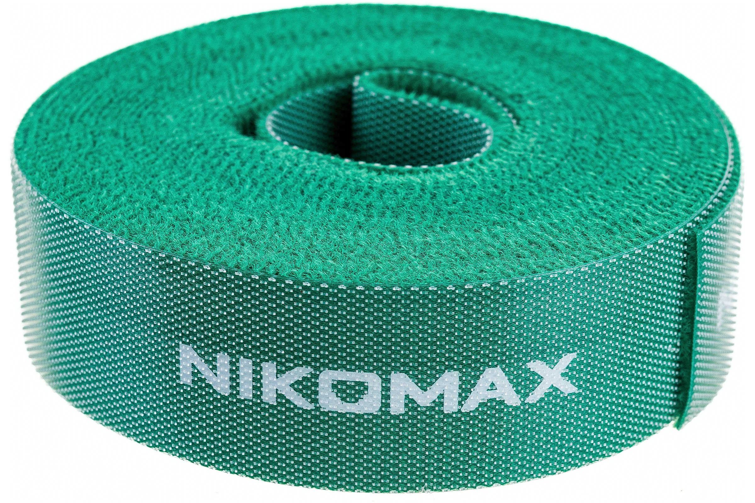 Стяжка-липучка NIKOMAX нарезаемая, в рулоне 5 м, ширина 25 мм, зеленая NMC-CTV05M-25-RL-GN