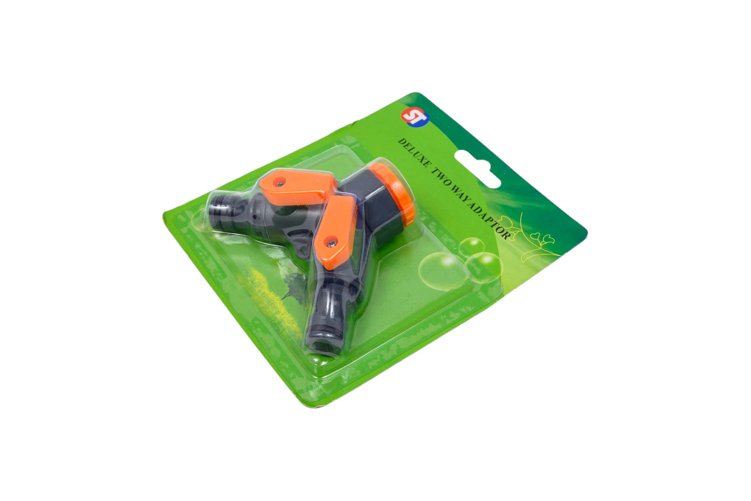 Разветвитель на кран SanTrade 2-х канальный 1/2-3/4, пластик (5002 / SM-M5002) 4278