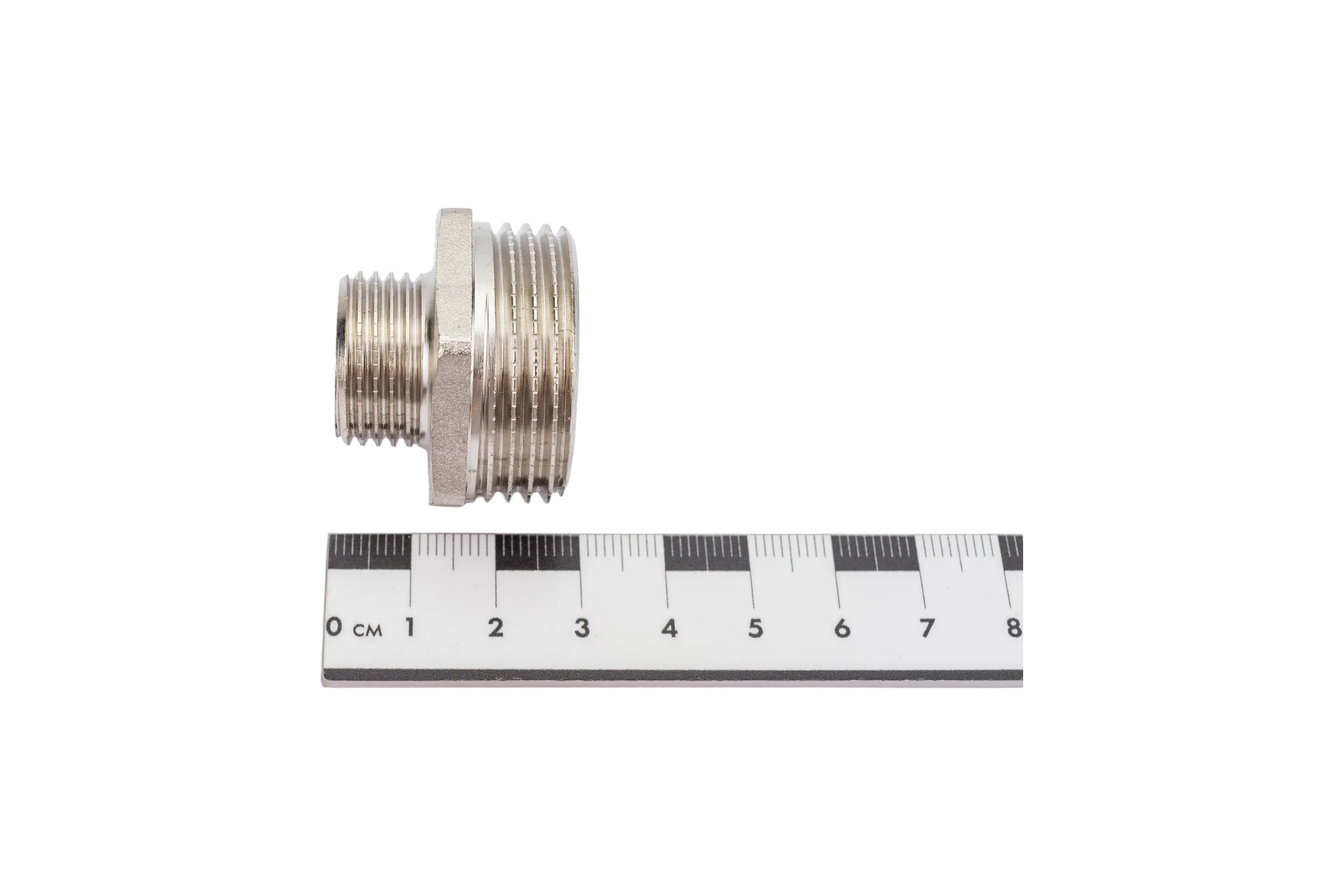 Переходной ниппель STI 1" х 1/2" никелированный D270-04982