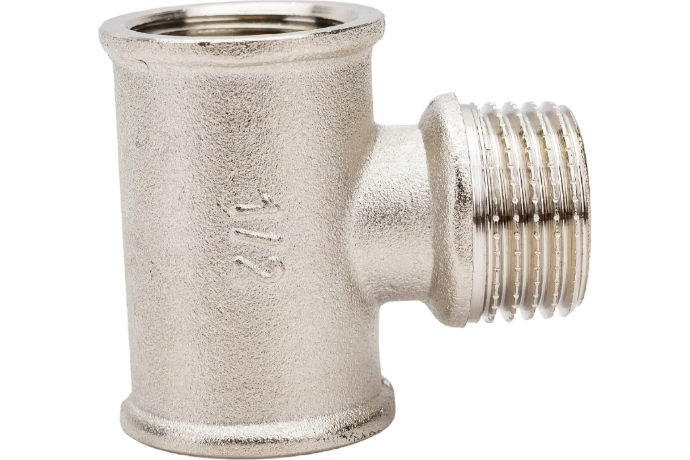 Тройник STI латунный Ду15 (1/2") В-Н-В никелированный D270-05065