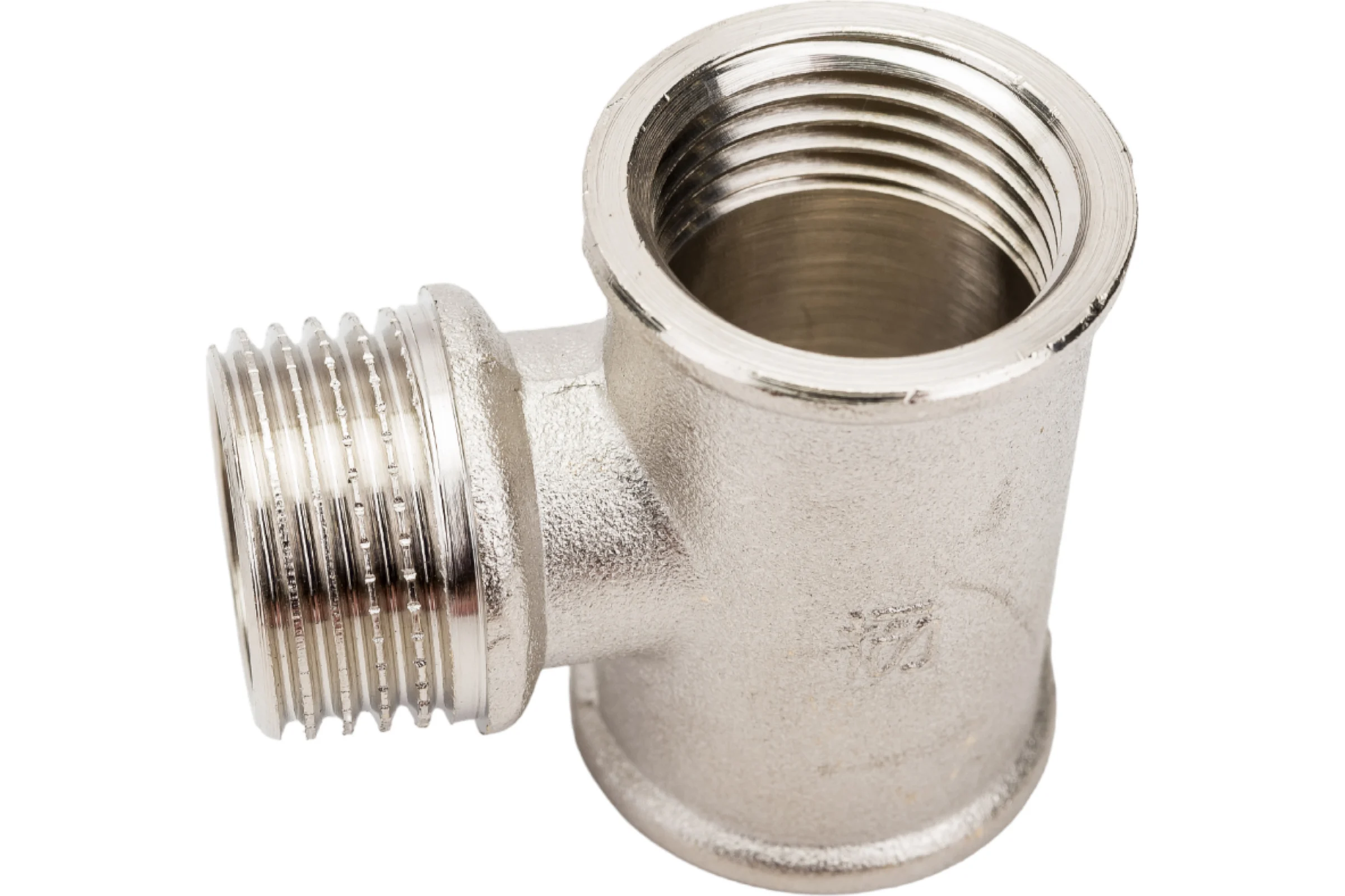 Тройник STI латунный Ду15 (1/2") В-Н-В никелированный D270-05065
