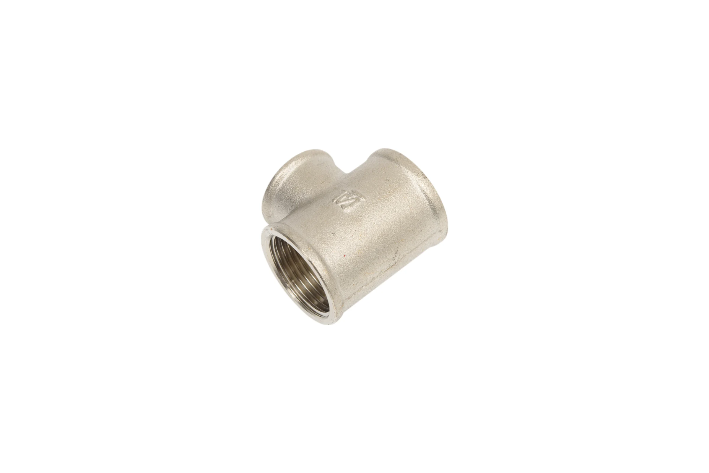 Тройник STI латунный Ду20x15x20 (3/4"х 1/2"х 3/4") никелированный D190-00078