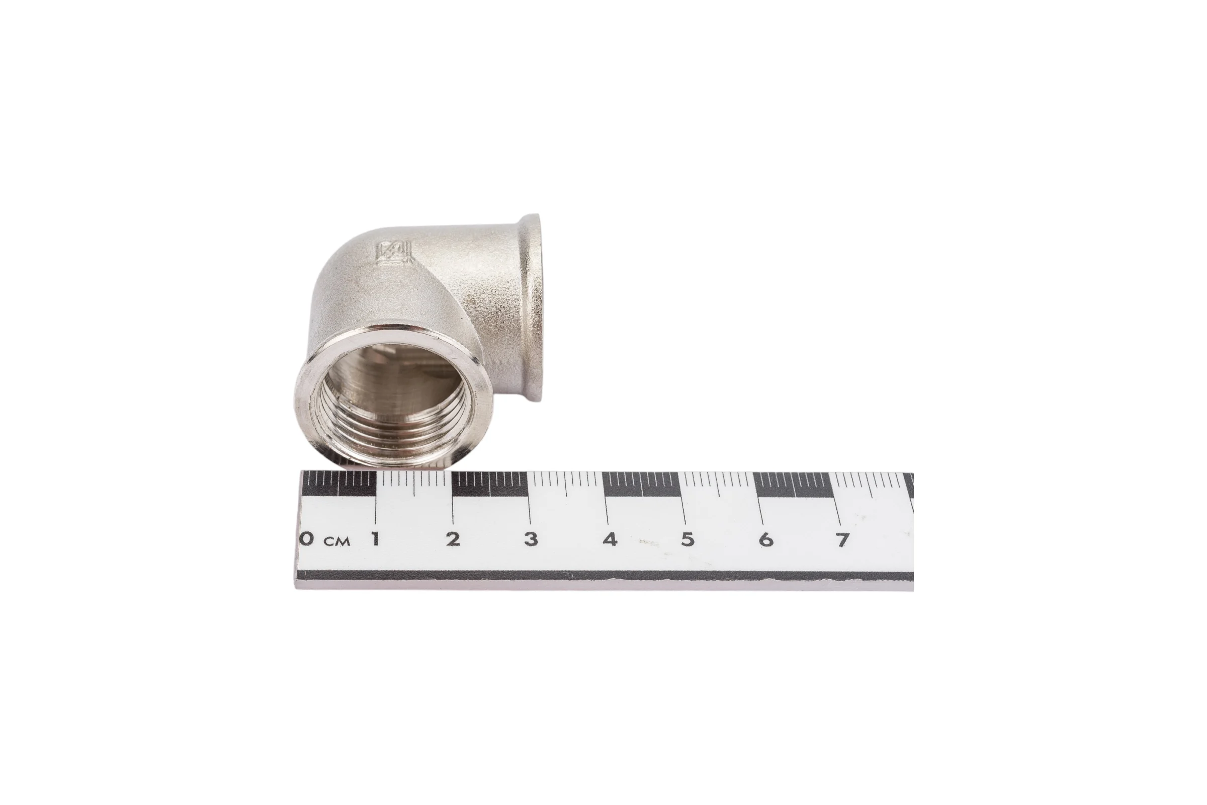 Угольник STI латунный Ду15 (1/2") Ру16 ВР/ВР никель D270-05006