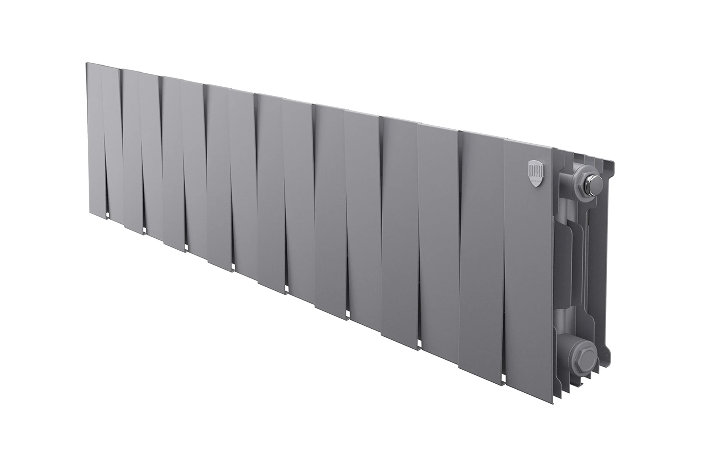 Биметаллический радиатор Royal Thermo PianoForte 200/Silver Satin 16 секций НС-1346025