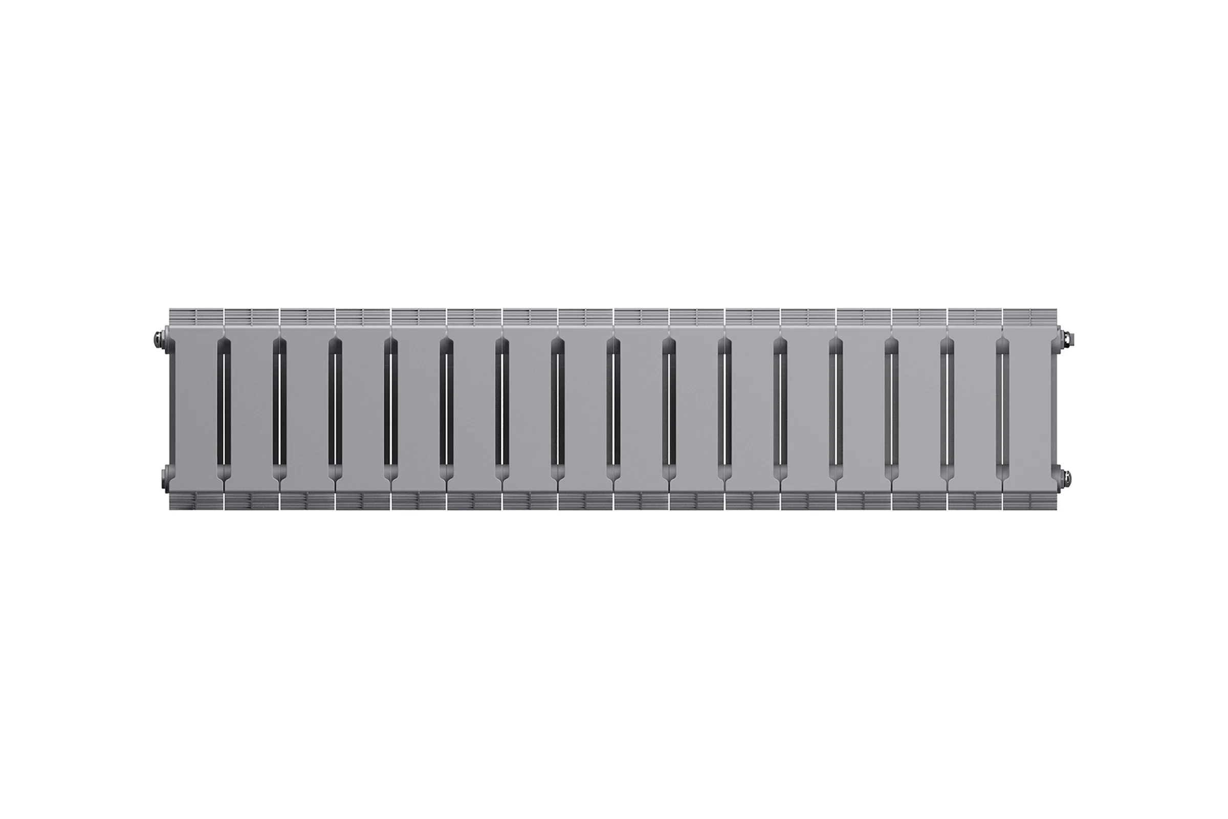 Биметаллический радиатор Royal Thermo PianoForte 200/Silver Satin 16 секций НС-1346025