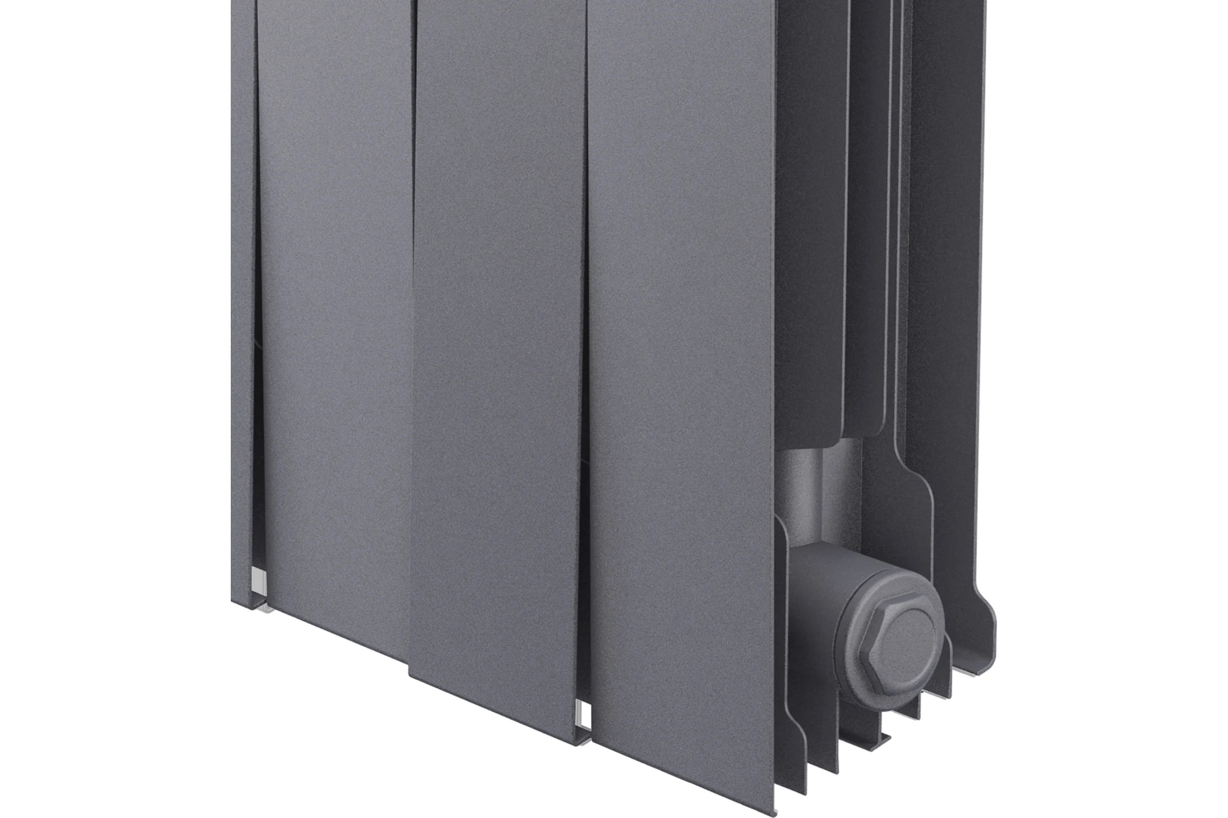Биметаллический радиатор Royal Thermo PianoForte 200/Silver Satin 16 секций НС-1346025