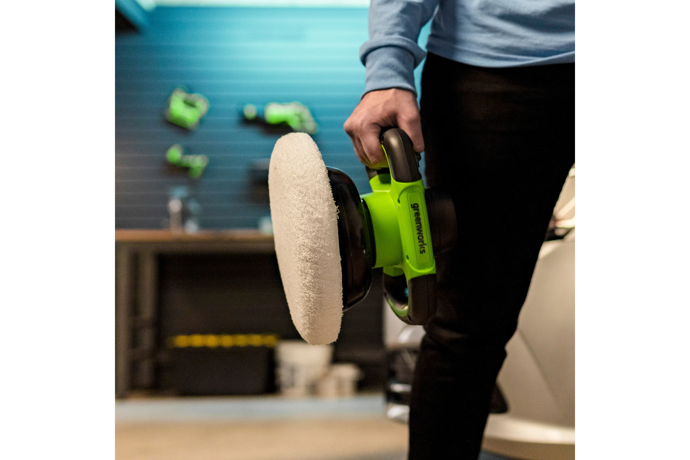 Аккумуляторная полировальная машина GreenWorks G24BU10 3502107