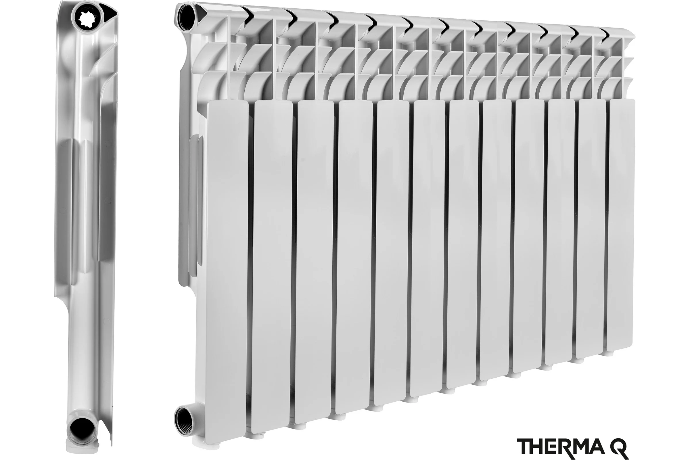 Алюминиевый радиатор МЕТАЛЛСЕРВИС THERMA Q1 500/80 12 секций 1223461