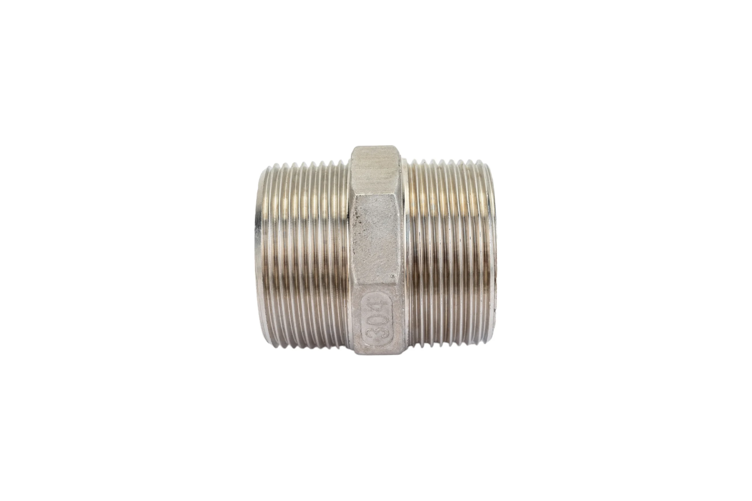 Шестигранный ниппель TITAN LOCK с наружной резьбой BSP 1 1/2" с обеих сторон, нержавеющая сталь TL1.1/2HNSS