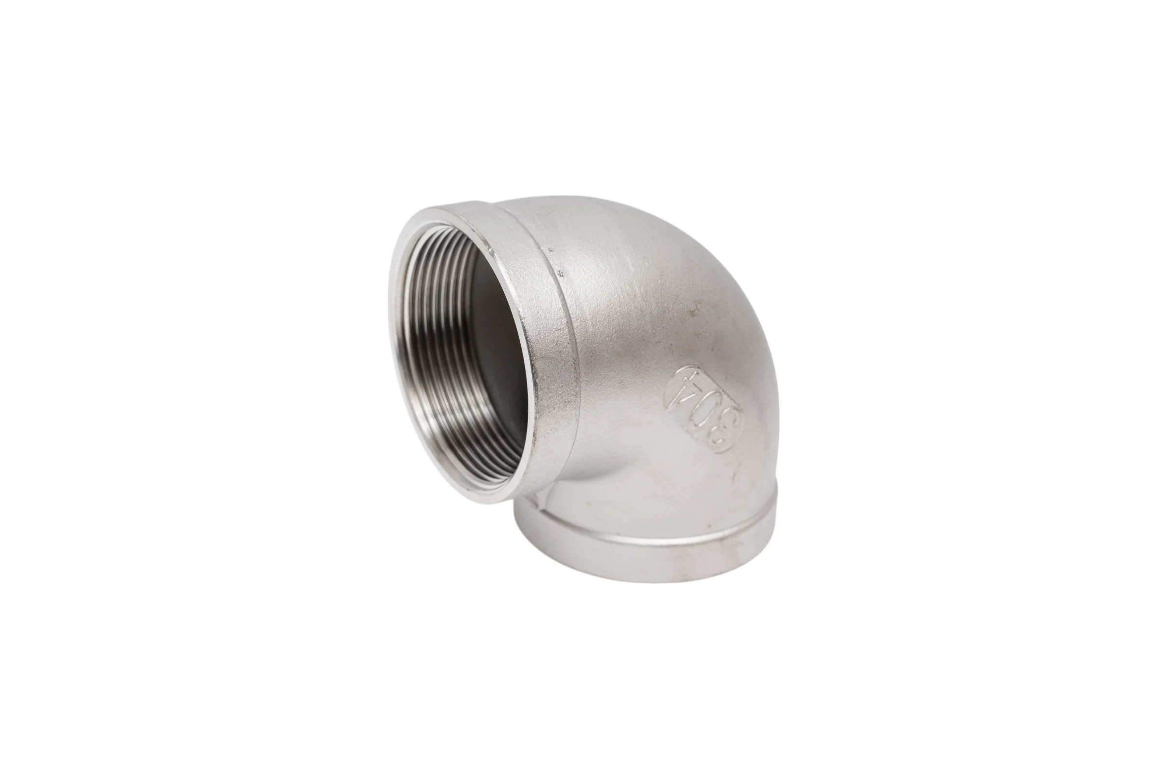Отвод TITAN LOCK 90, нержавеющая сталь (уголок) ВР/ВР, 2" AISI304 TL200ELFF