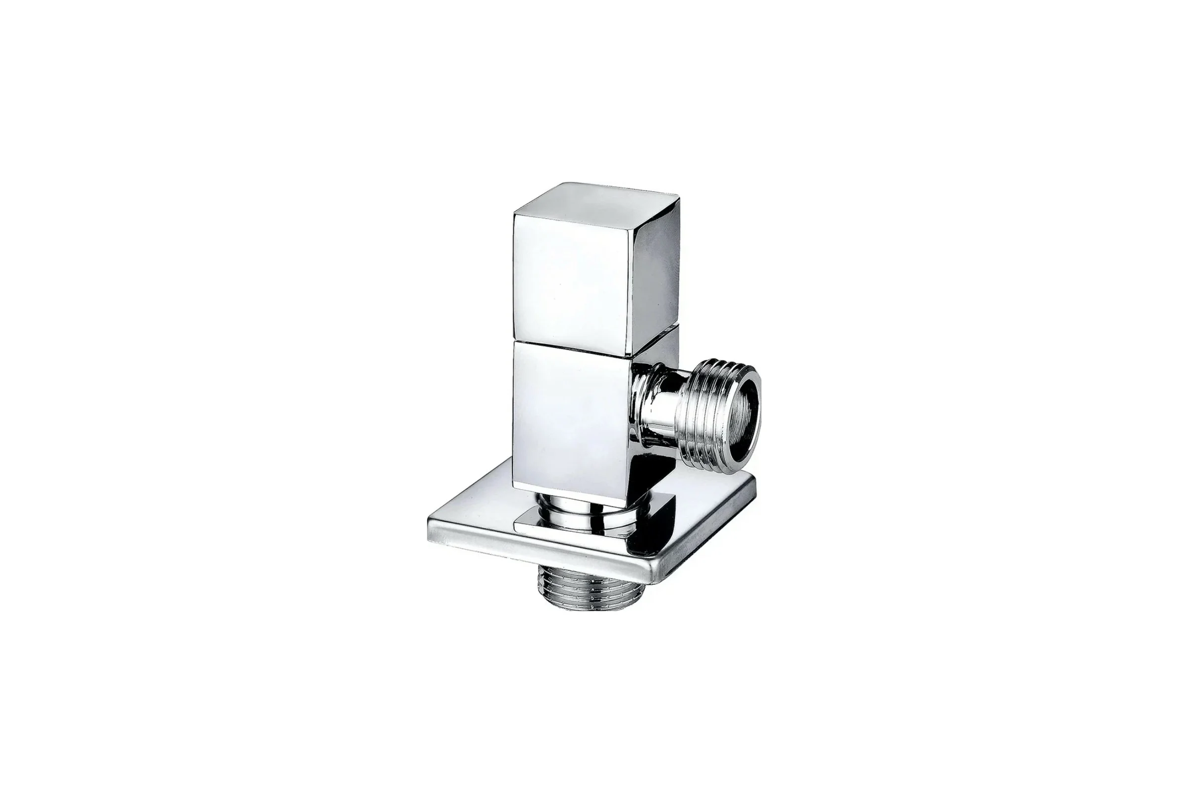 Угловой вентиль DOUBLE-LIN хром, керамическая букса, чашка Ду=1/2x1/2 LL3080 A (1/2x1/2)