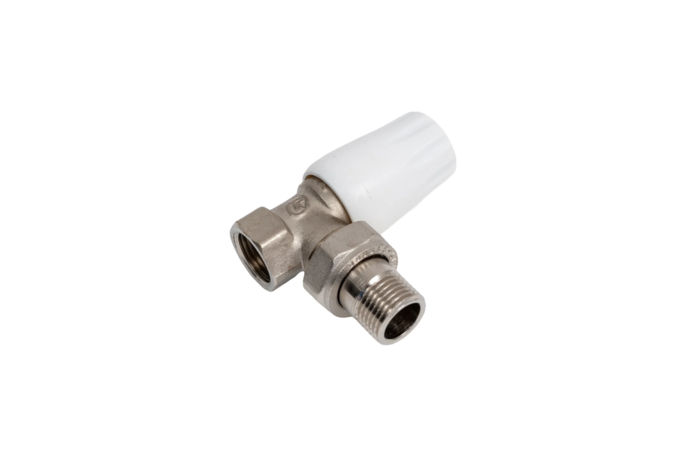 Радиаторный кран DOUBLE-LIN угловой, резьбовой, латунный, Ду=1/2 LL3009A (1/2")