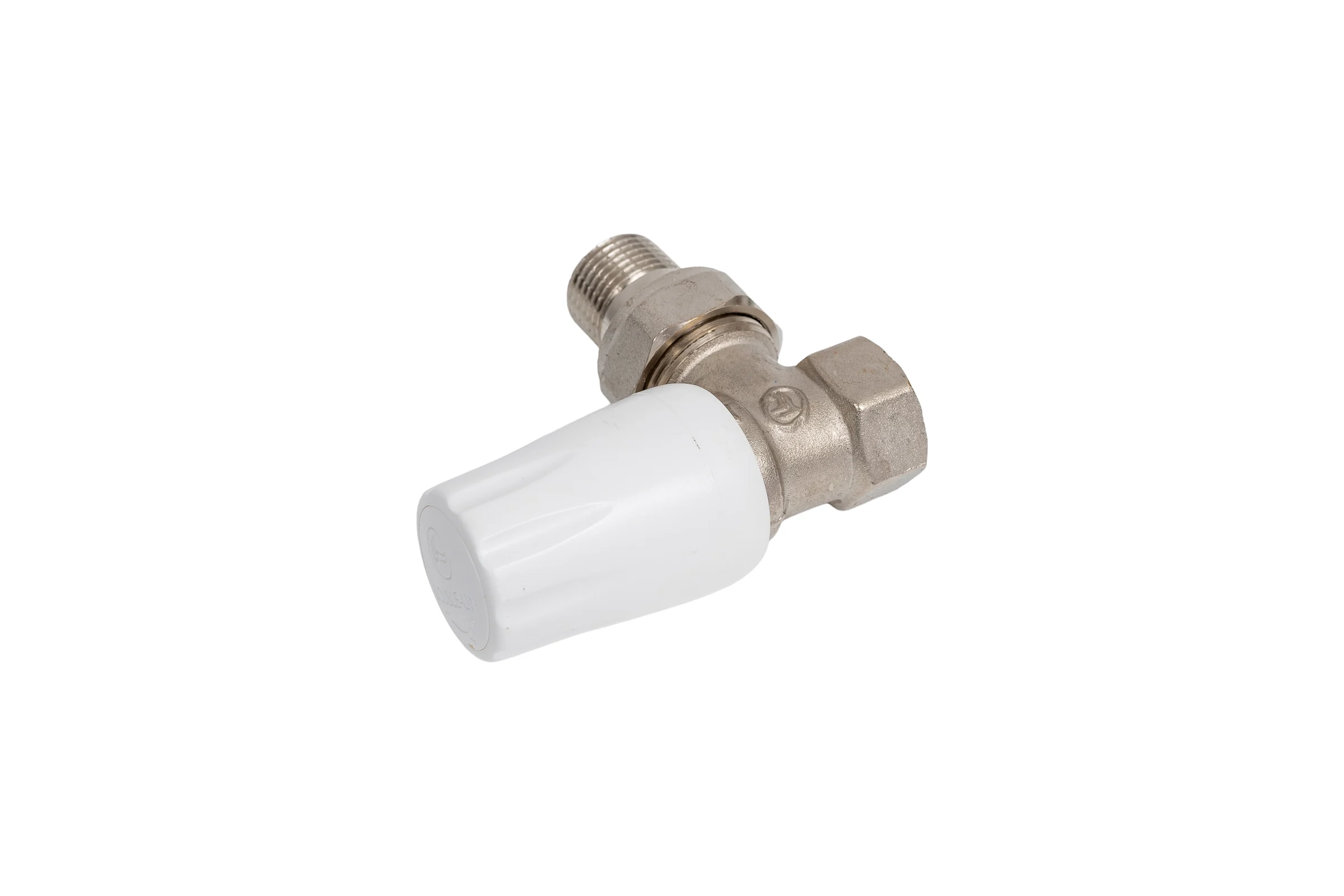 Радиаторный кран DOUBLE-LIN угловой, резьбовой, латунный, Ду=1/2 LL3009A (1/2")
