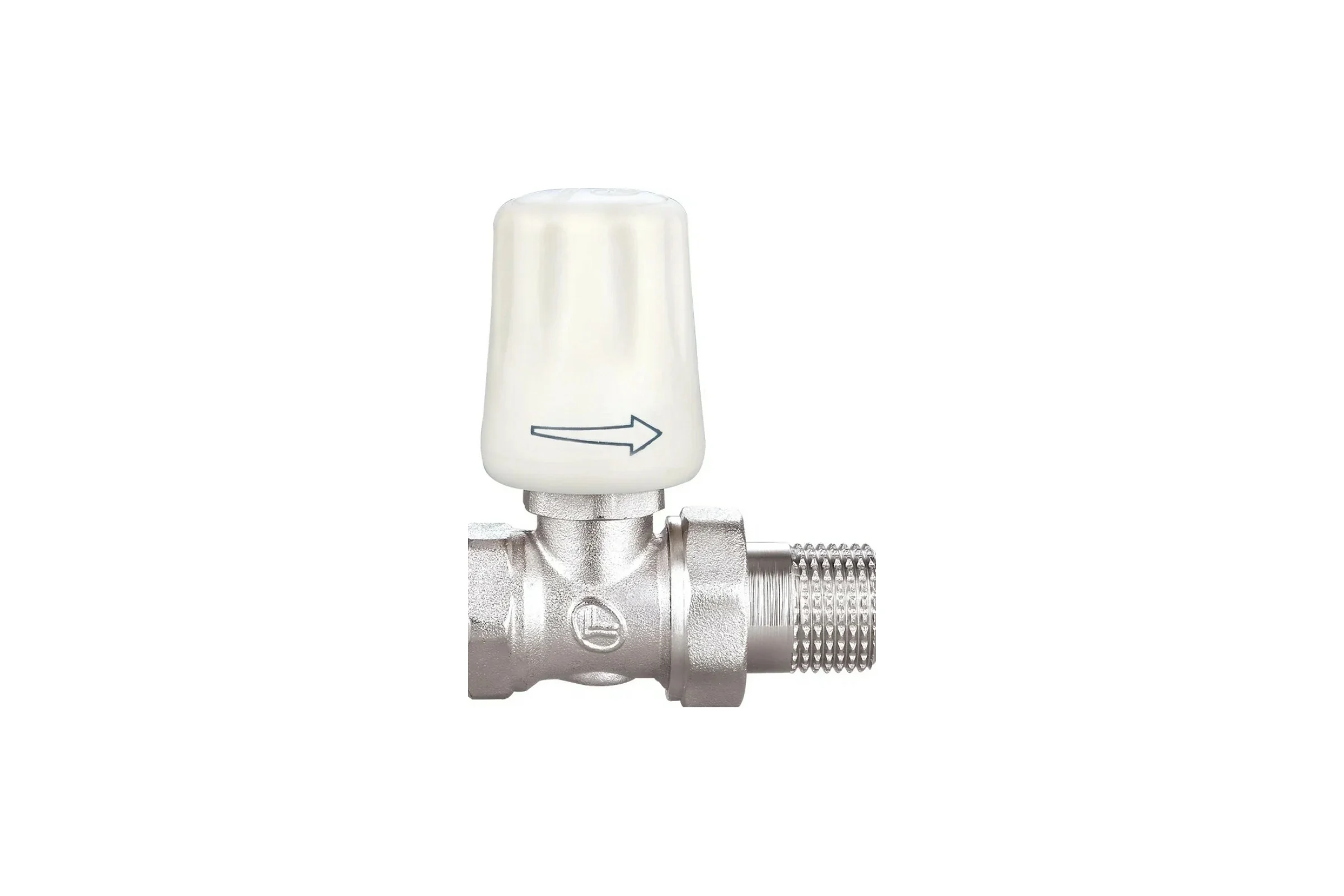 Радиаторный кран DOUBLE-LIN прямой, резьбовой, латунный, Ду=3/4 LL3054A (3/4")