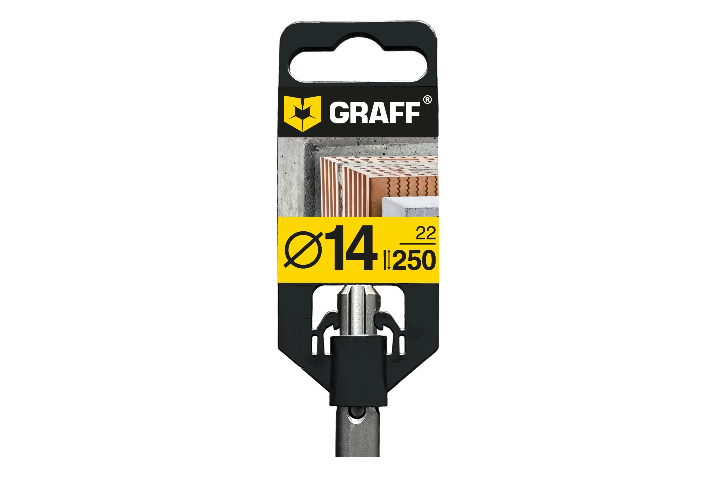 Плоское зубило GRAFF 14х250х22 мм SDS-plus GSPC1422 / 6014250 601425022