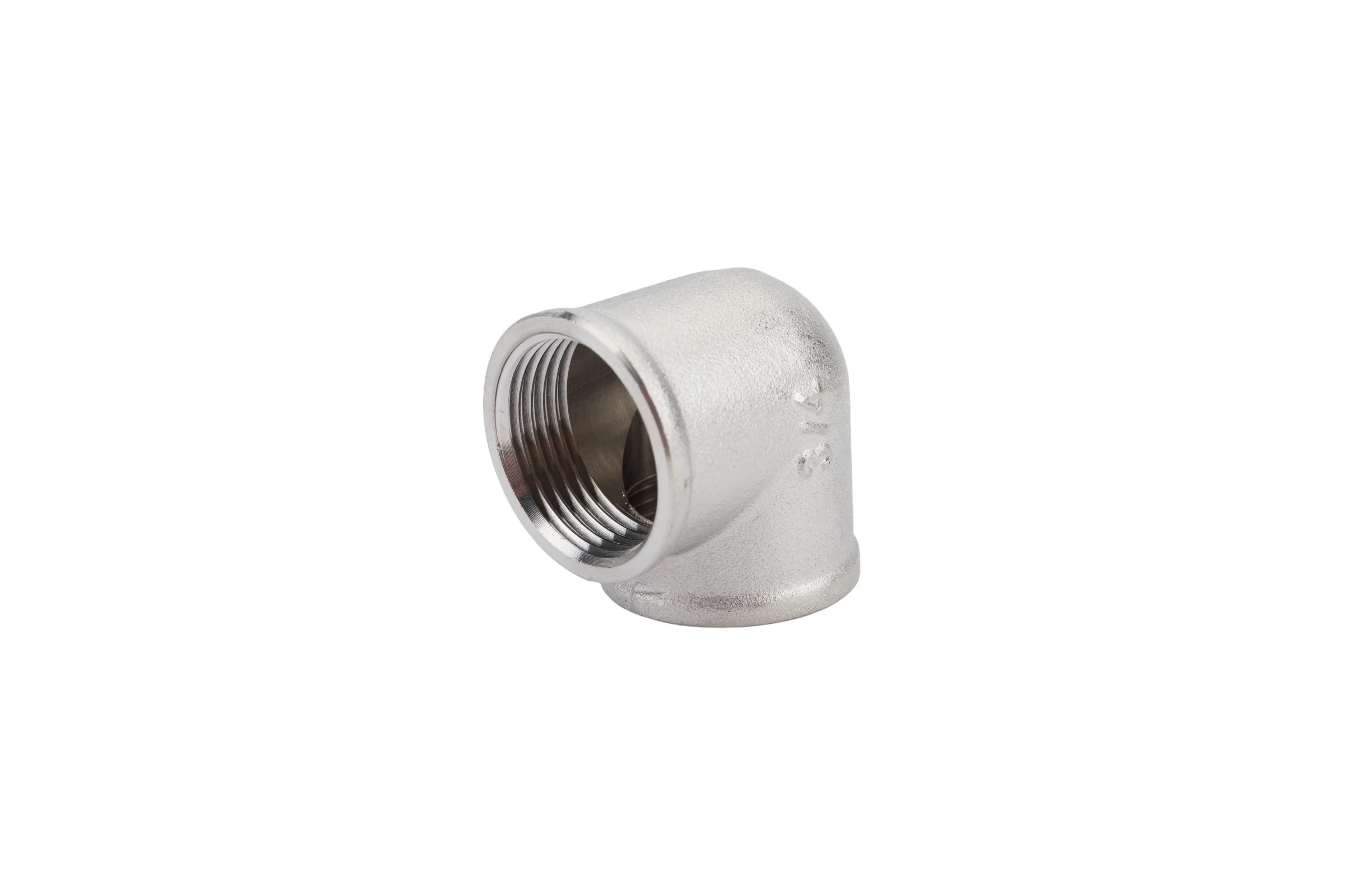 Угольник STI латунный Ду20 (3/4") Ру16  ВР/ВР никелированный D270-05007