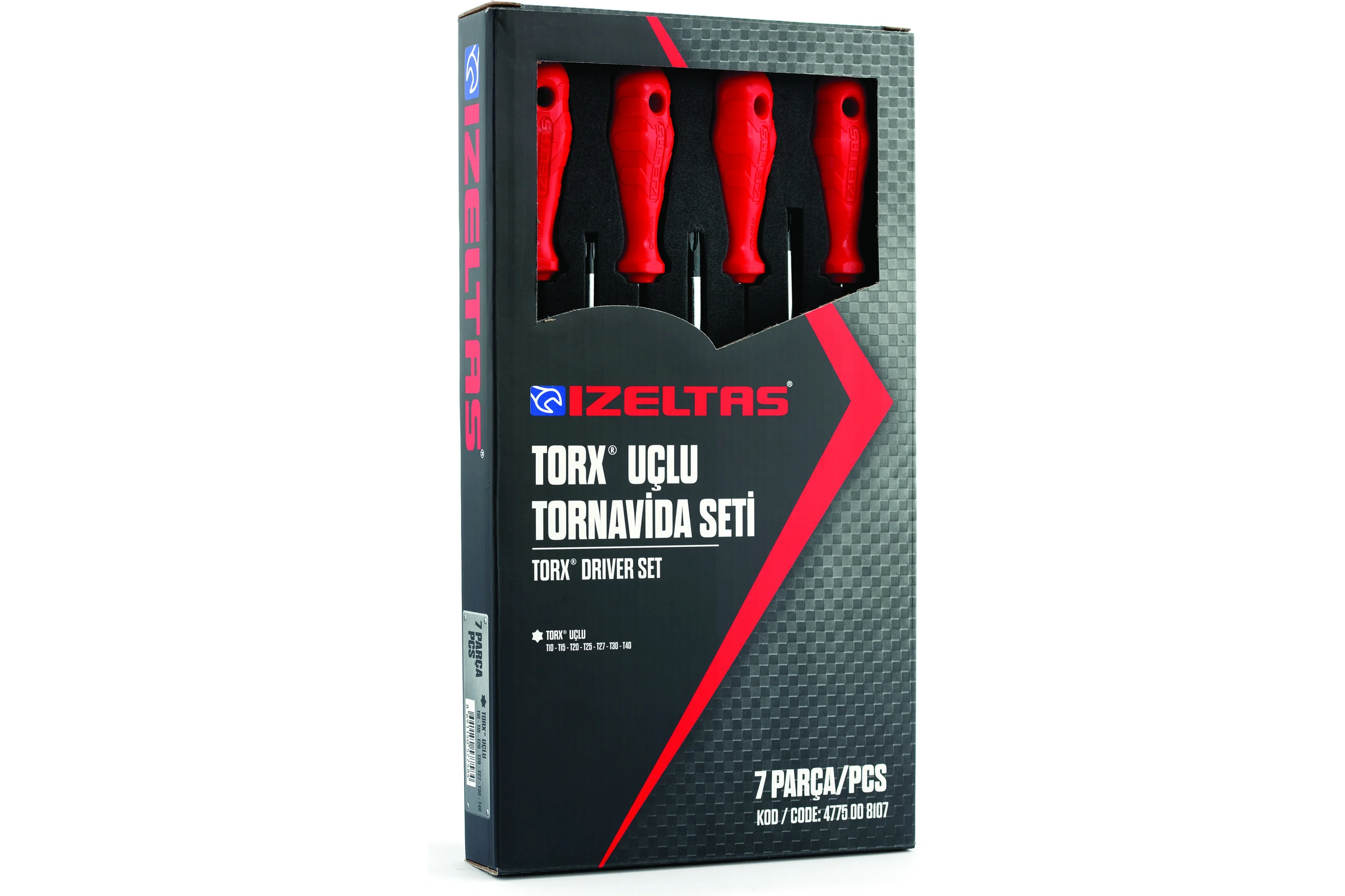 Набор отвёрток IZELTAS torx 7 предметов 4775008107