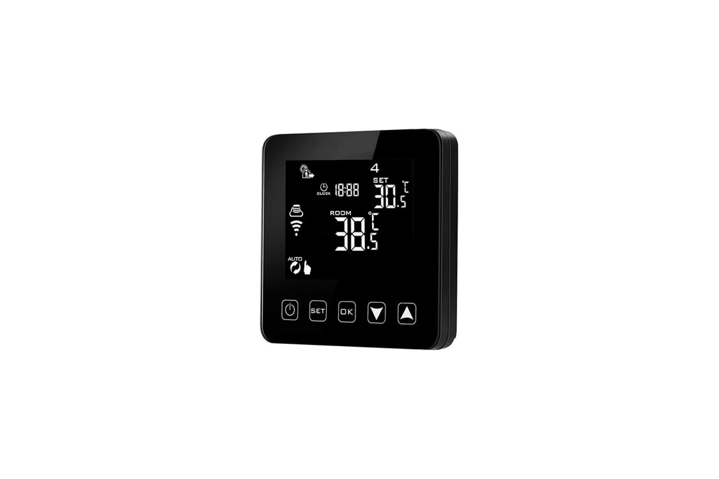 Термостат сенсорный KT-300 с Wi-Fi для внутрипольных конвекторов черный TECHNO RH040011549