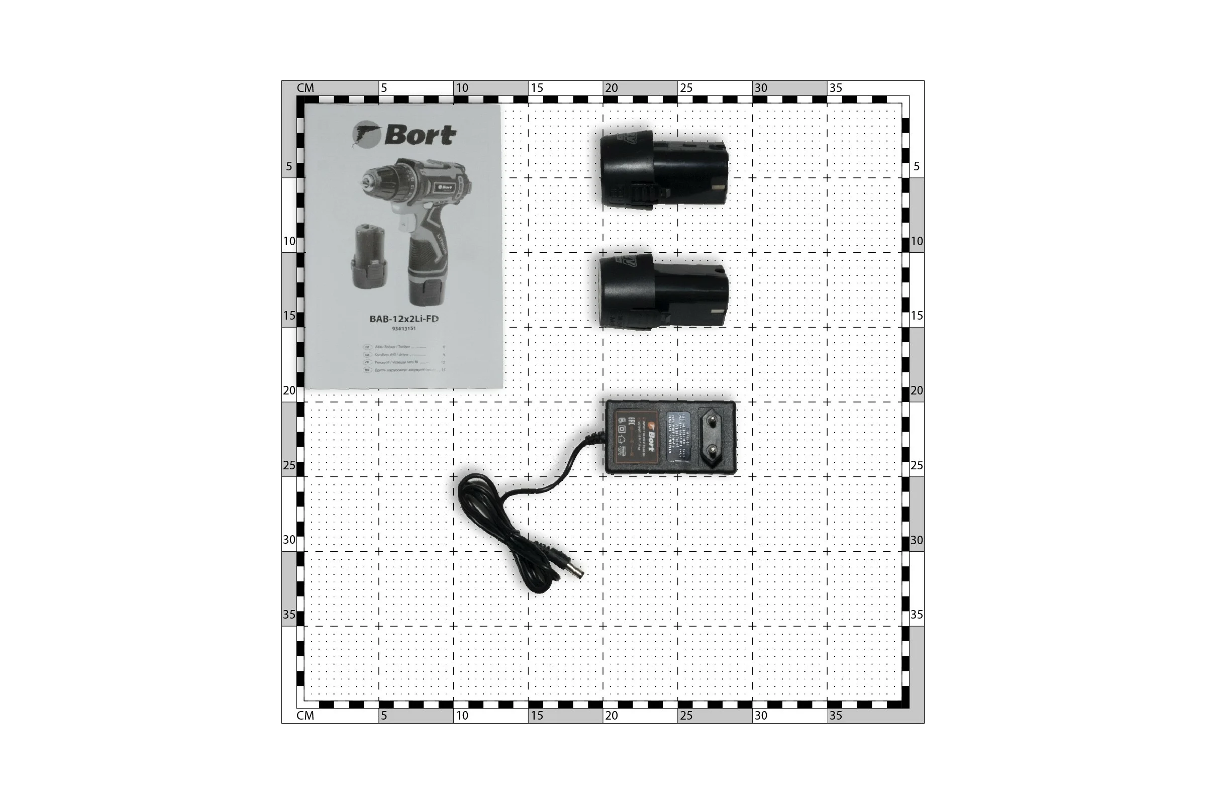 Аккумуляторная дрель-шуруповерт BORT BAB-12x2Li-FD 93413151
