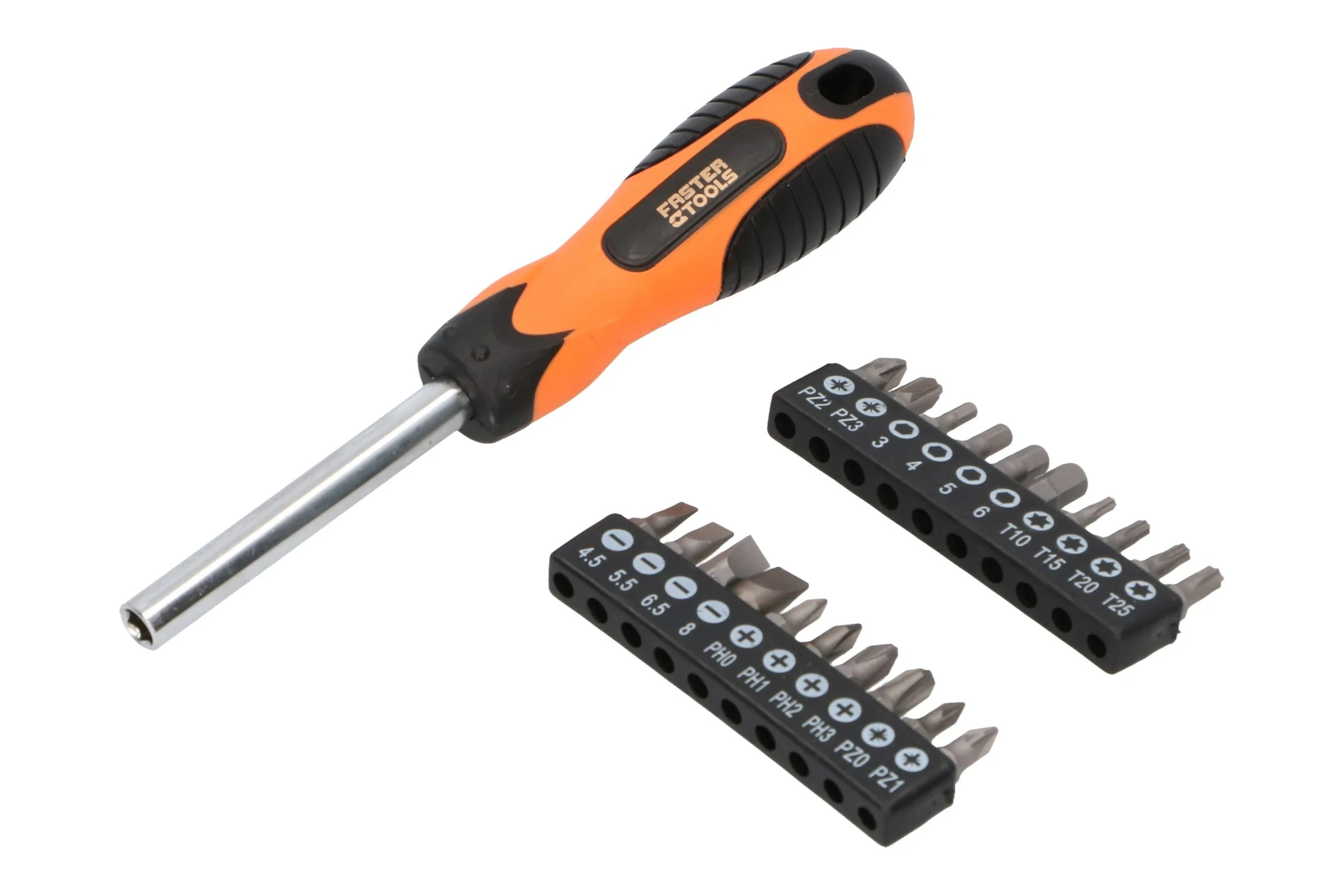 Отвертка FASTER TOOLS + 20 насадок 987
