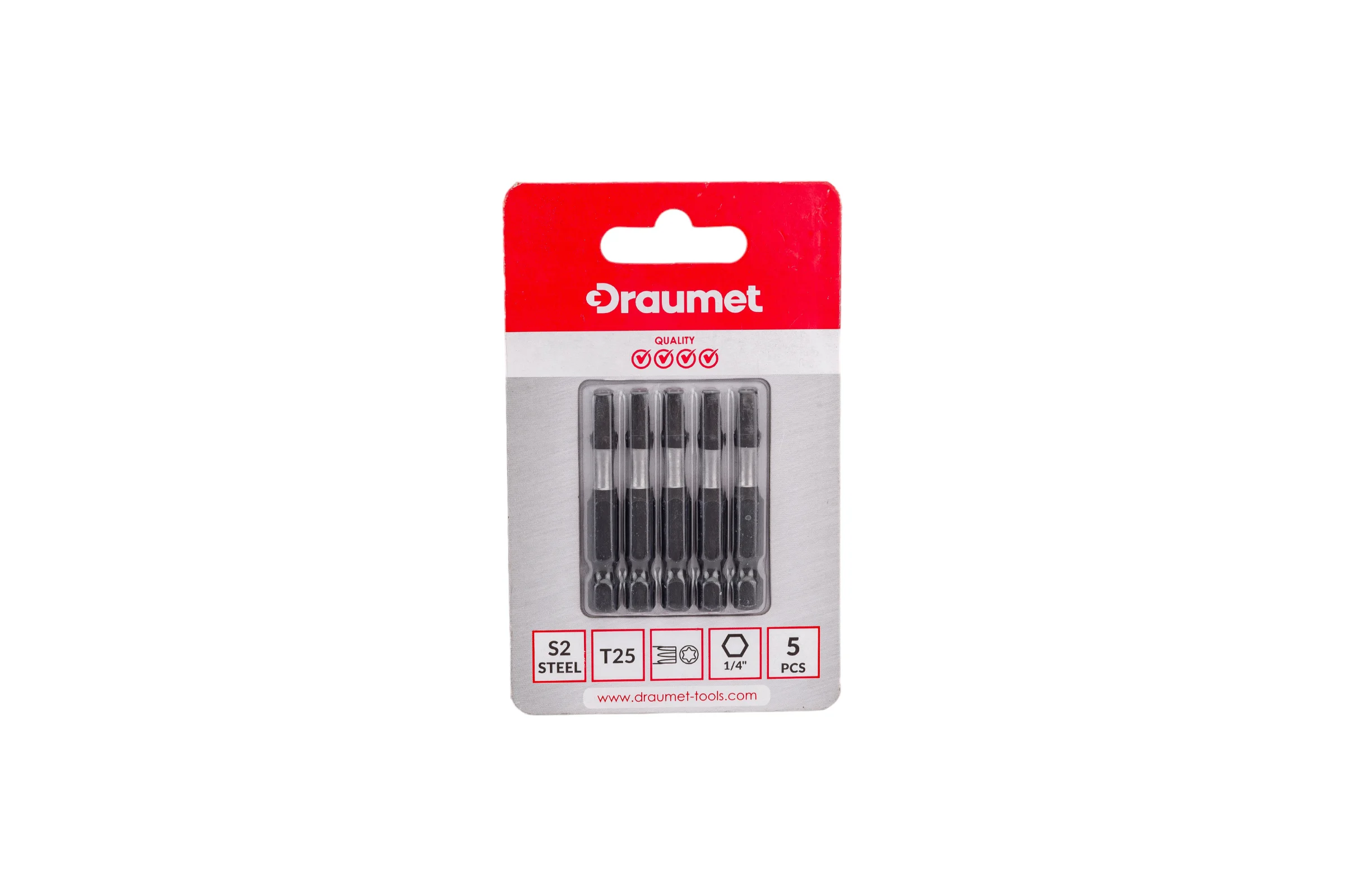 Биты ударные TORX T25 50мм S2 5шт. DRAUMET 9031/ D200-29