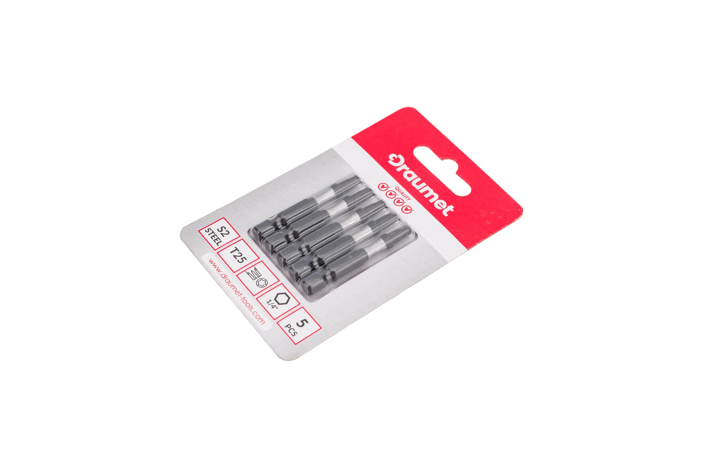 Биты ударные TORX T25 50мм S2 5шт. DRAUMET 9031/ D200-29
