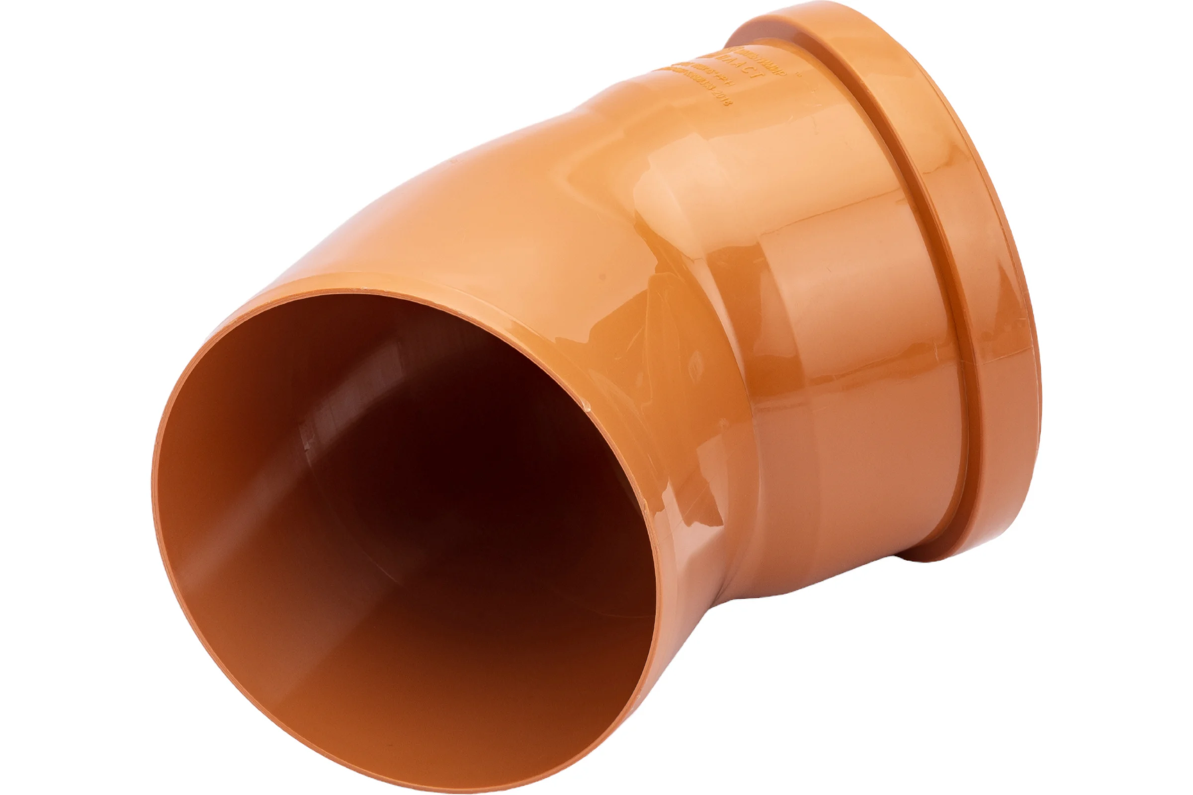 Отвод ООО МультиМирПласт 160x45 SN2 рыжий ОТВ НК 160/45 SN2