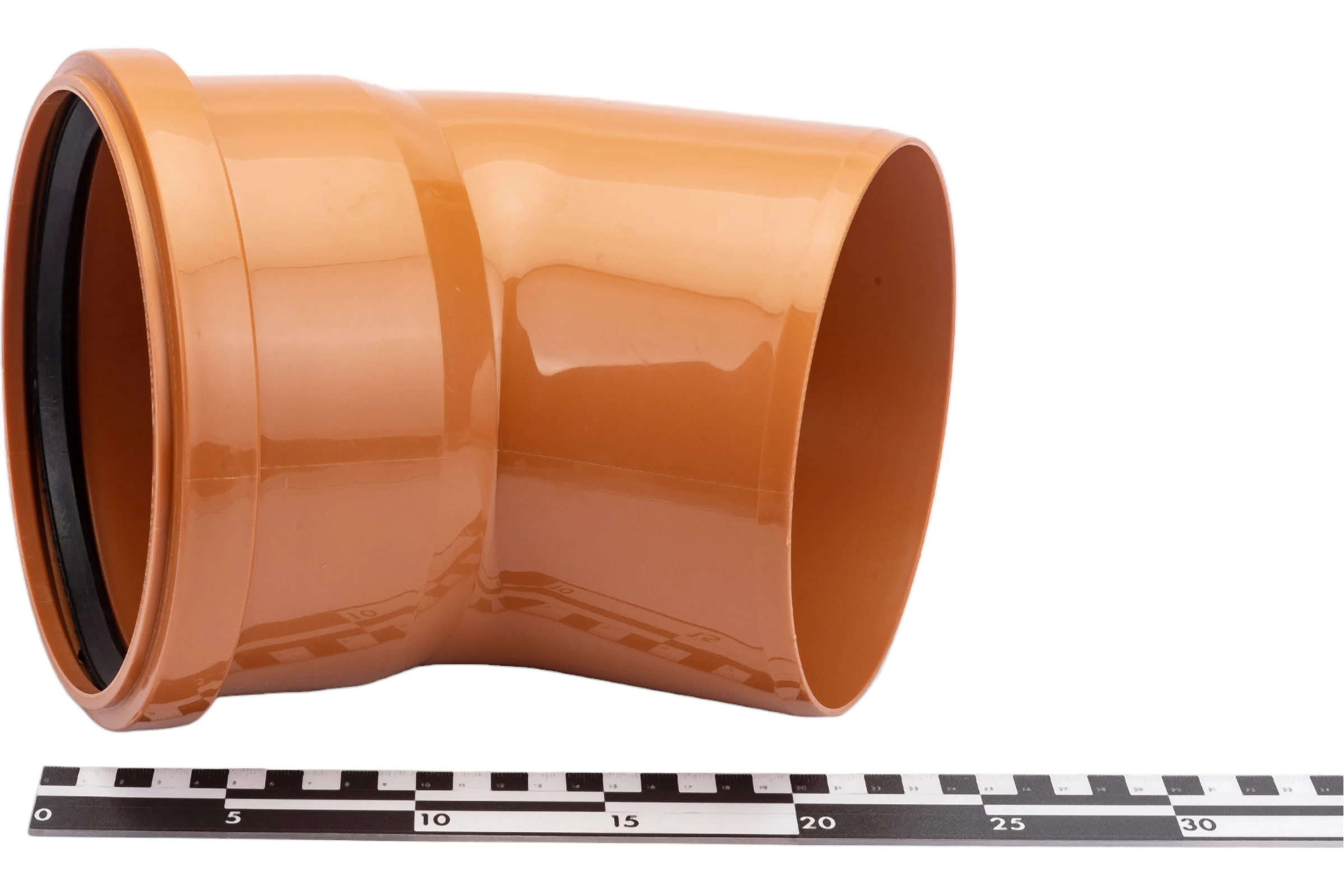 Отвод ООО МультиМирПласт 160x45 SN2 рыжий ОТВ НК 160/45 SN2