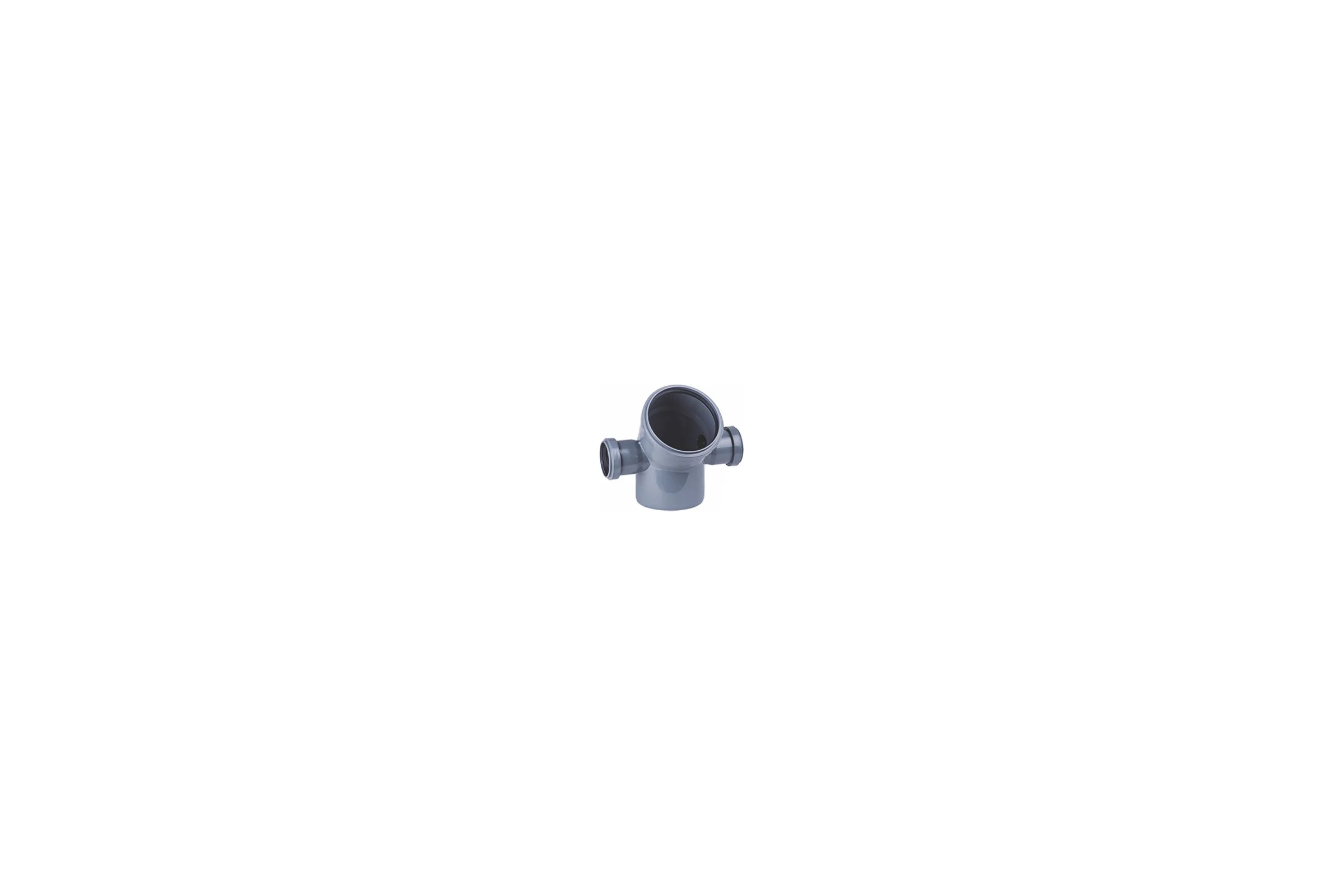 Отвод ООО МультиМирПласт 110/50/50/45 левый+правый, серый, упаковка 25 шт ОТВ ВК 110/50/50/45/25