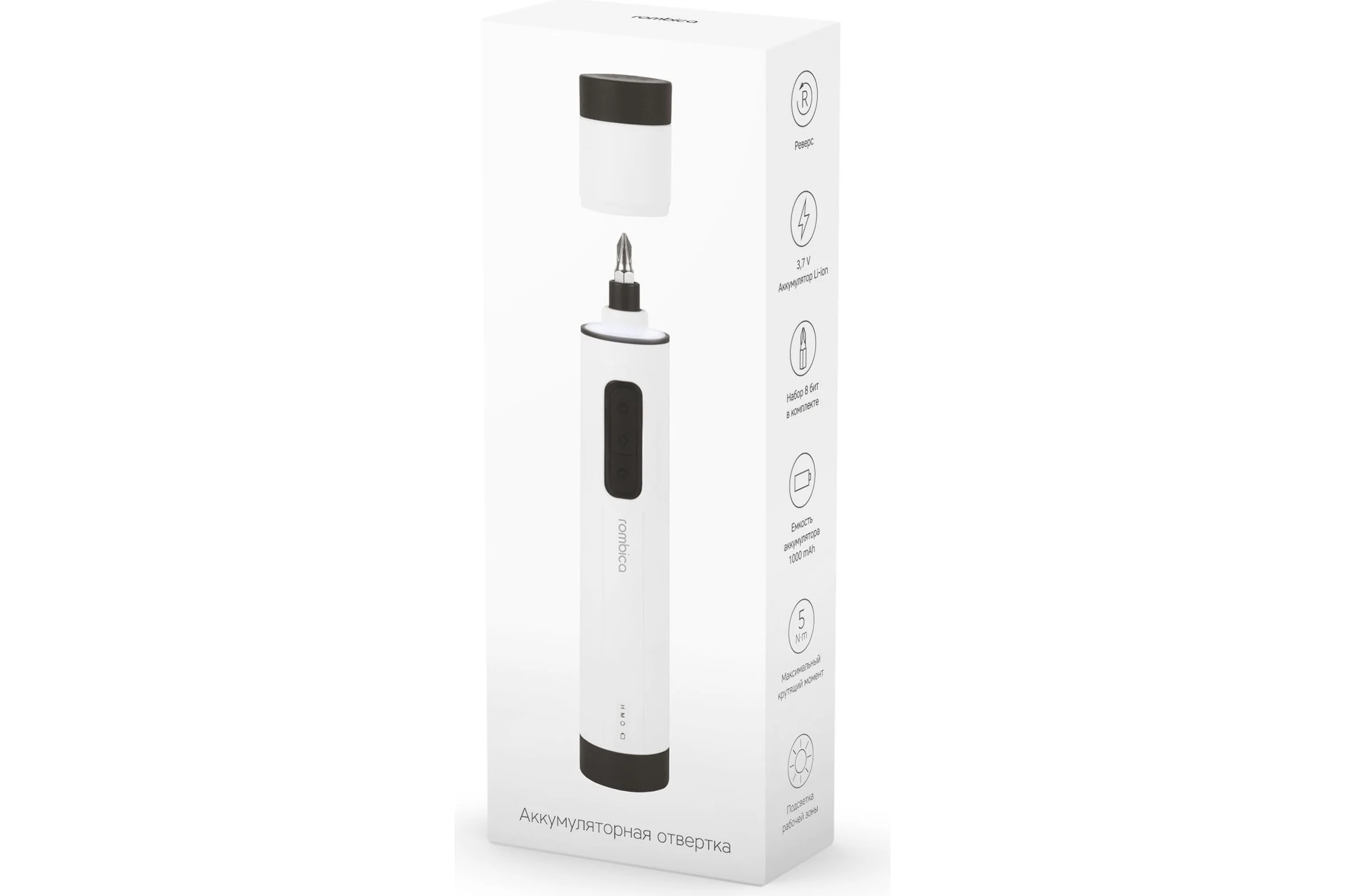 Аккумуляторная отвертка Rombica MyKit S1 White SCR-005