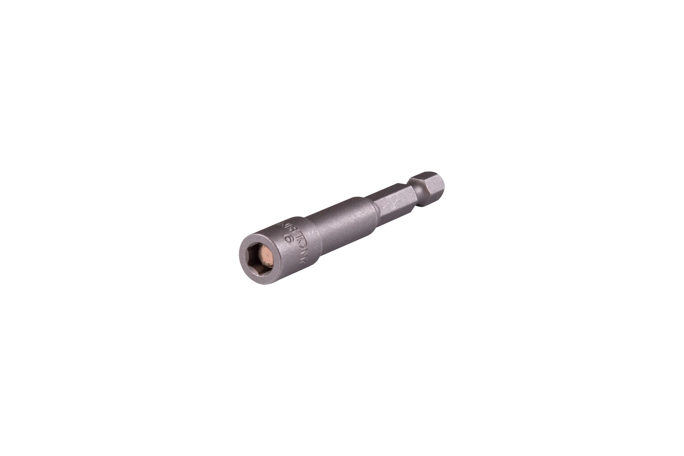 Головка магнитная шестигранная 1/4", 6х65 мм для шуруповерта KING TONY 7616506M