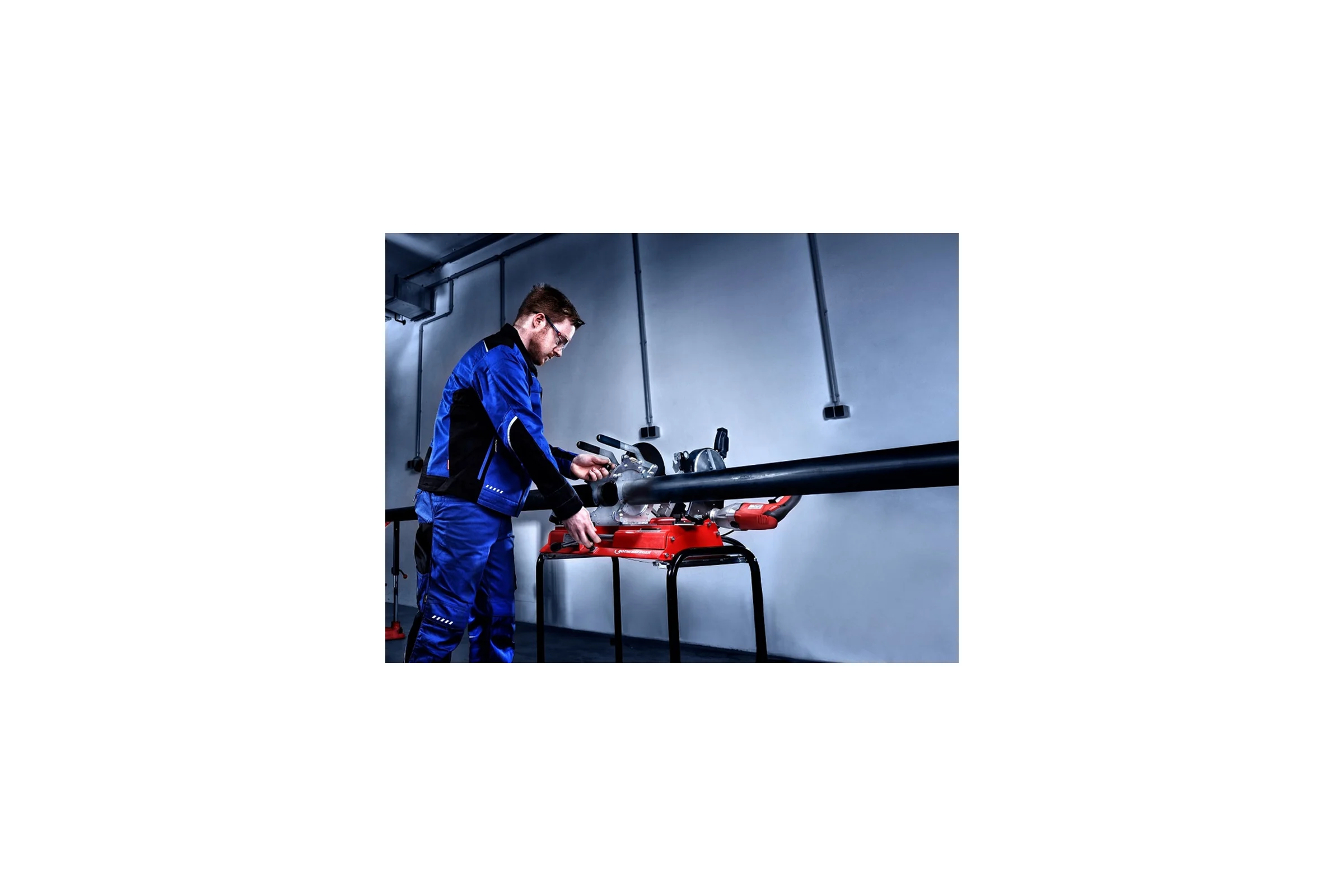Стыковая сварочная машина Rothenberger Roweld P160 Saniline с механическим приводом и электроторцевателем 54010