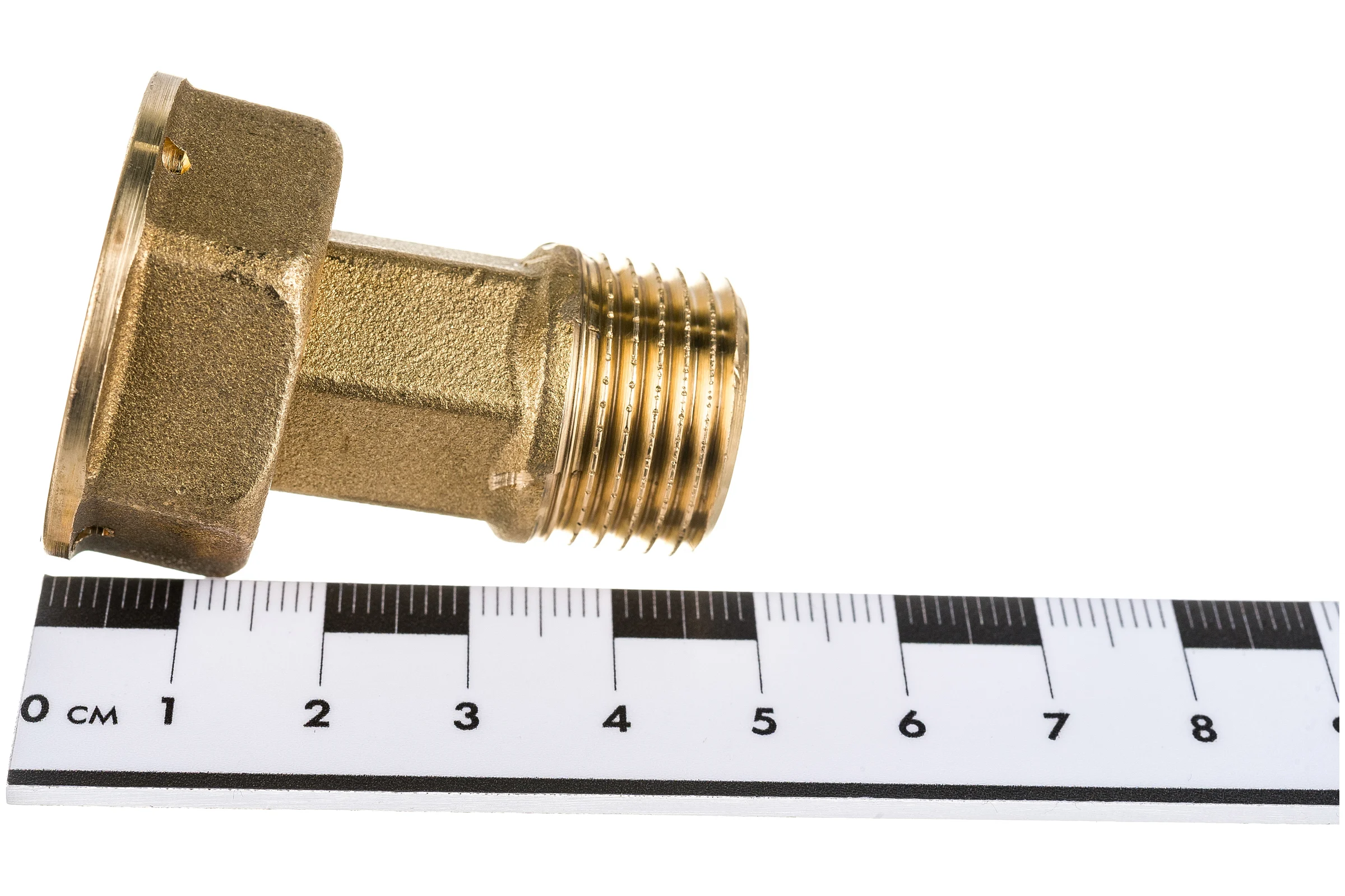 Отвод с накидной гайкой для счетчиков Giacomini 1/2"x3/4", нехромированный R37Y003