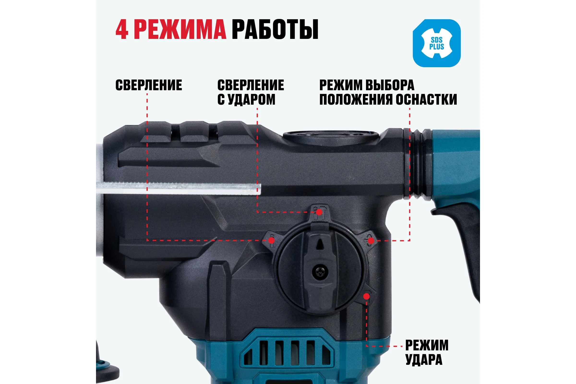 Перфоратор ALTECO RH 1700-32 SDS PLUS 37256