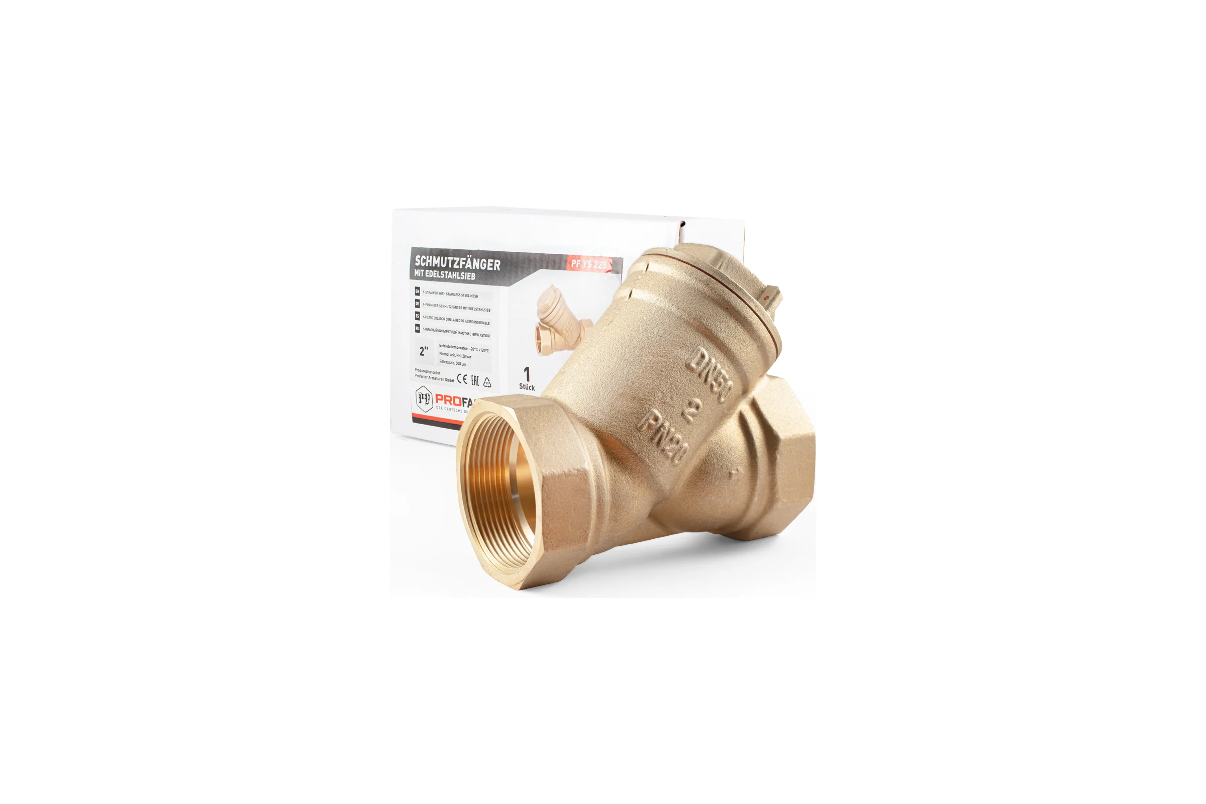 Фильтр PROFACTOR косой с отверстием для пломбы в/в 2" PF YS 225