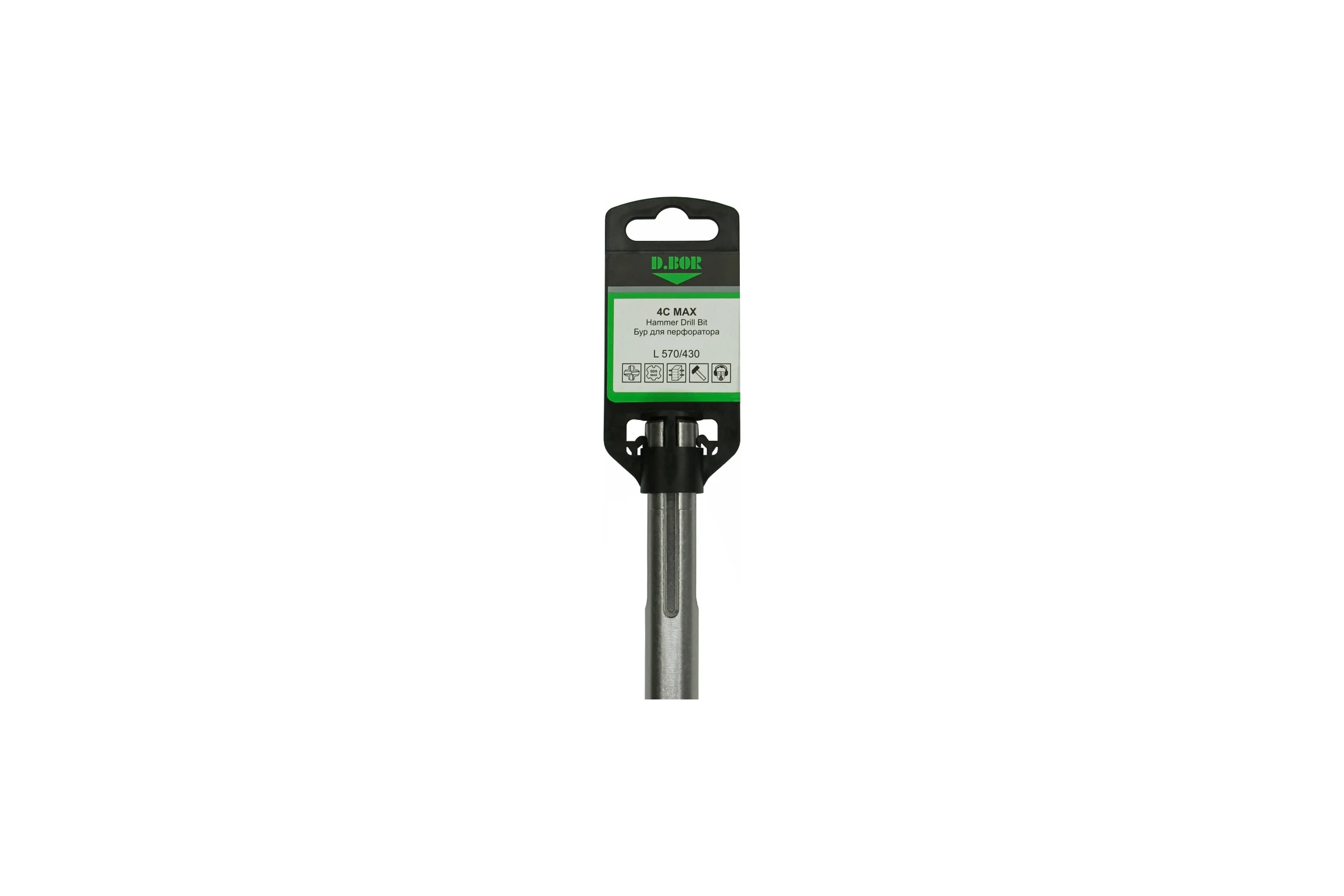 Бур SDS-max 4C MAX 32х430/570 мм, 4-cutting D.BOR D-4MD32L0570