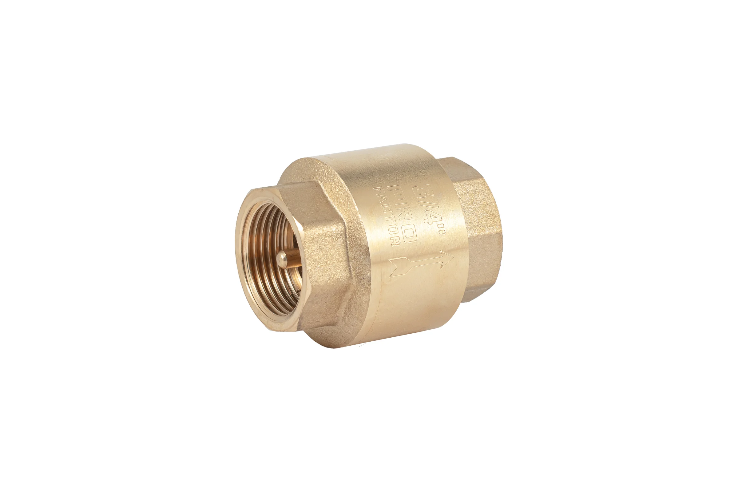 Обратный клапан PROFACTOR с латунным штоком, в/в 3/4" PF CV 241