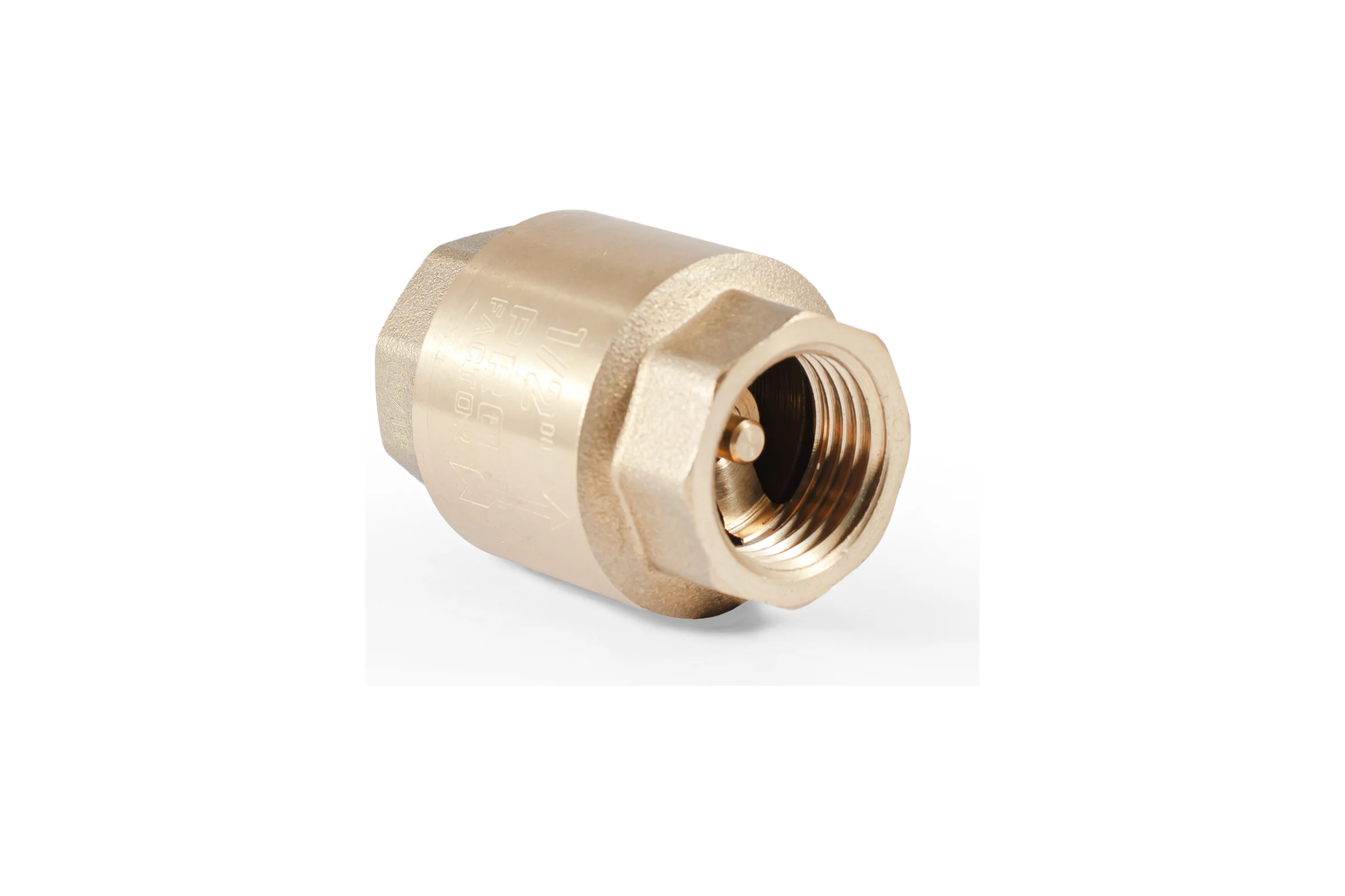 Обратный клапан PROFACTOR с латунным штоком, в/в 1/2" PF CV 240