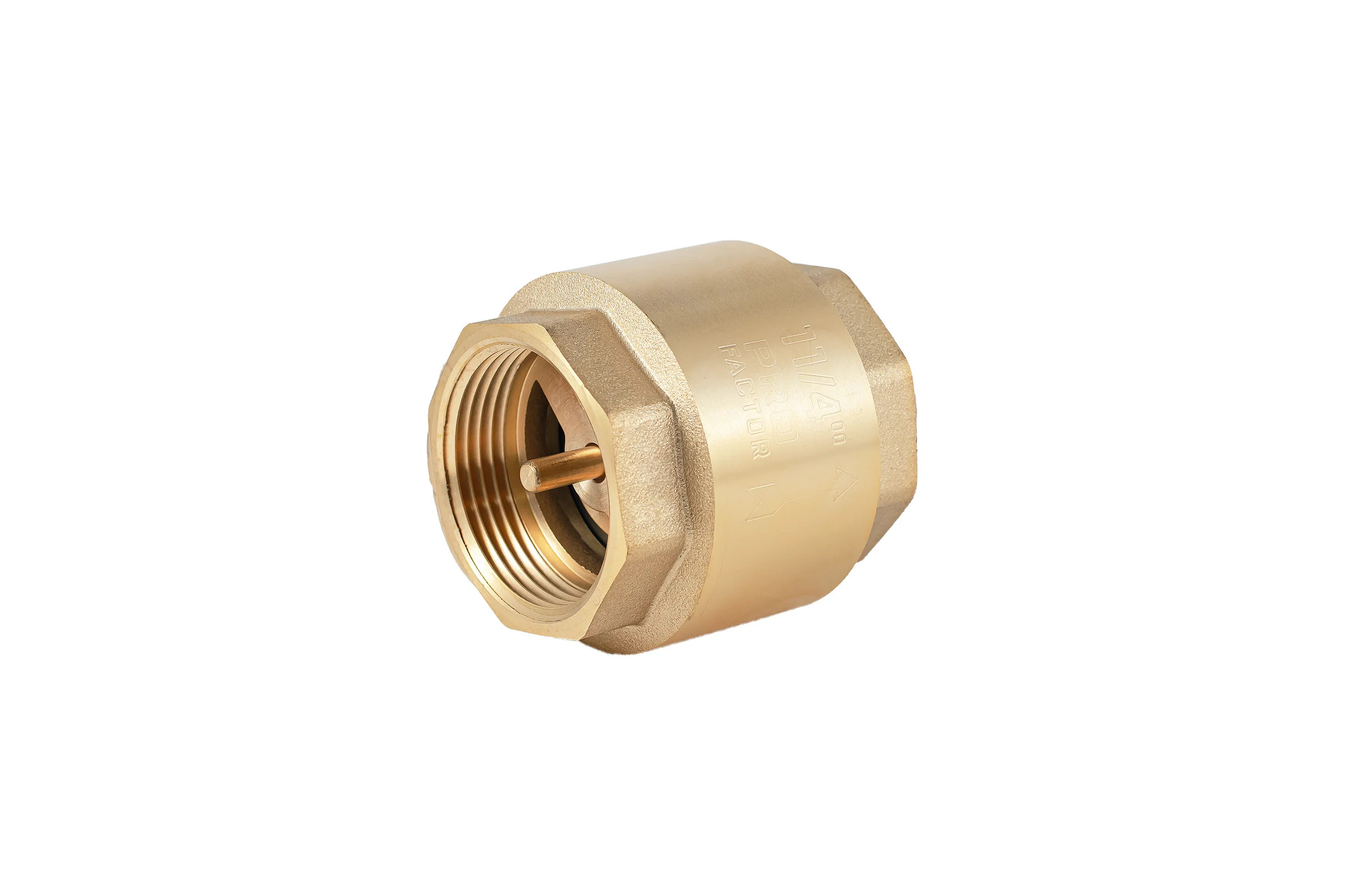 Обратный клапан PROFACTOR с латунным штоком, в/в 1 1/4" PF CV 243