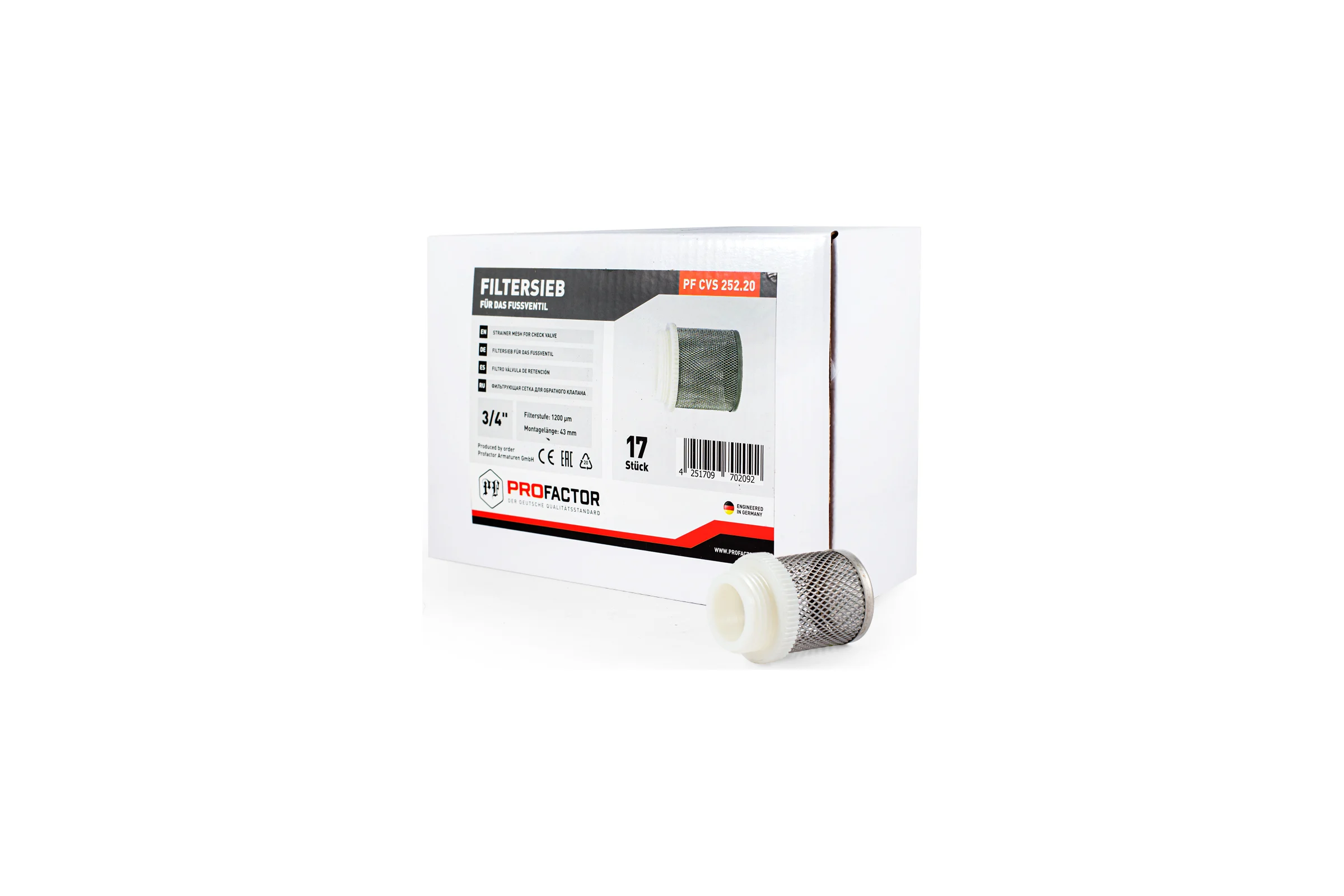Фильтрующая сетка обратного клапана PROFACTOR 3/4" PF CVS 252.20