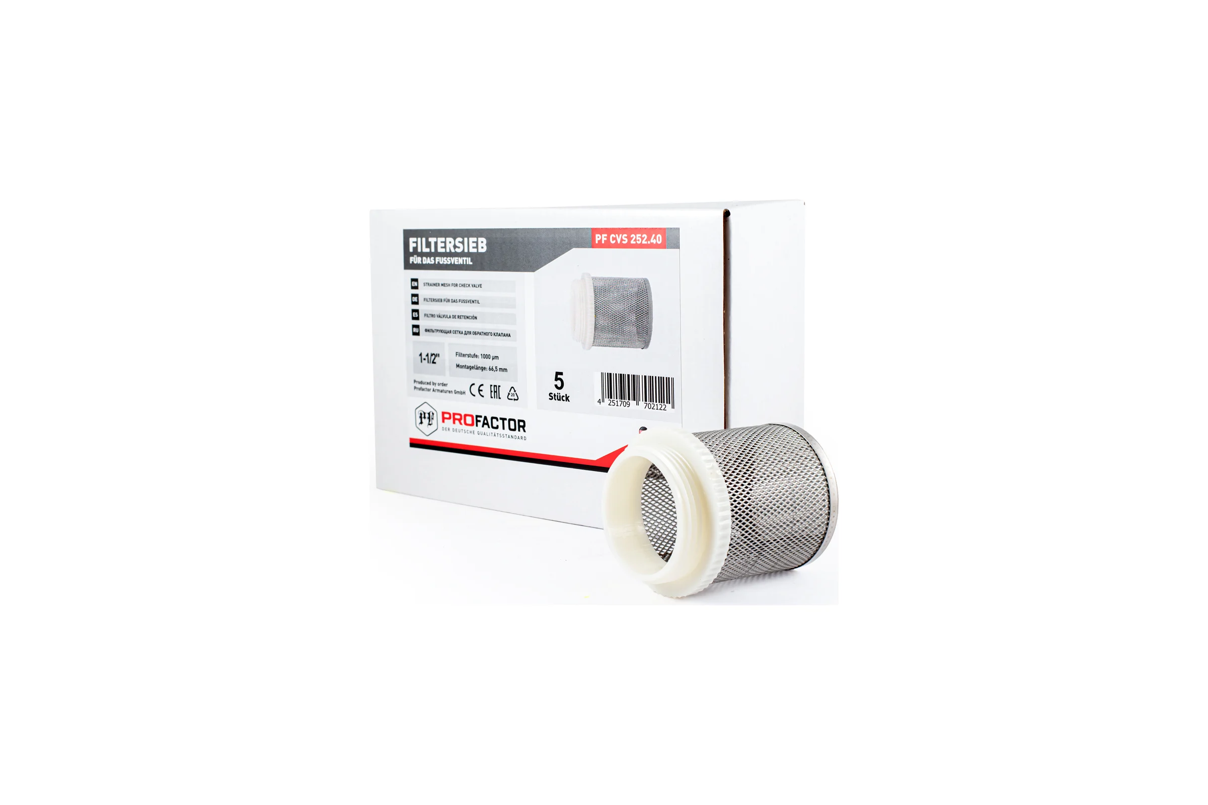 Фильтрующая сетка обратного клапана PROFACTOR 1 1/2" PF CVS 252.40