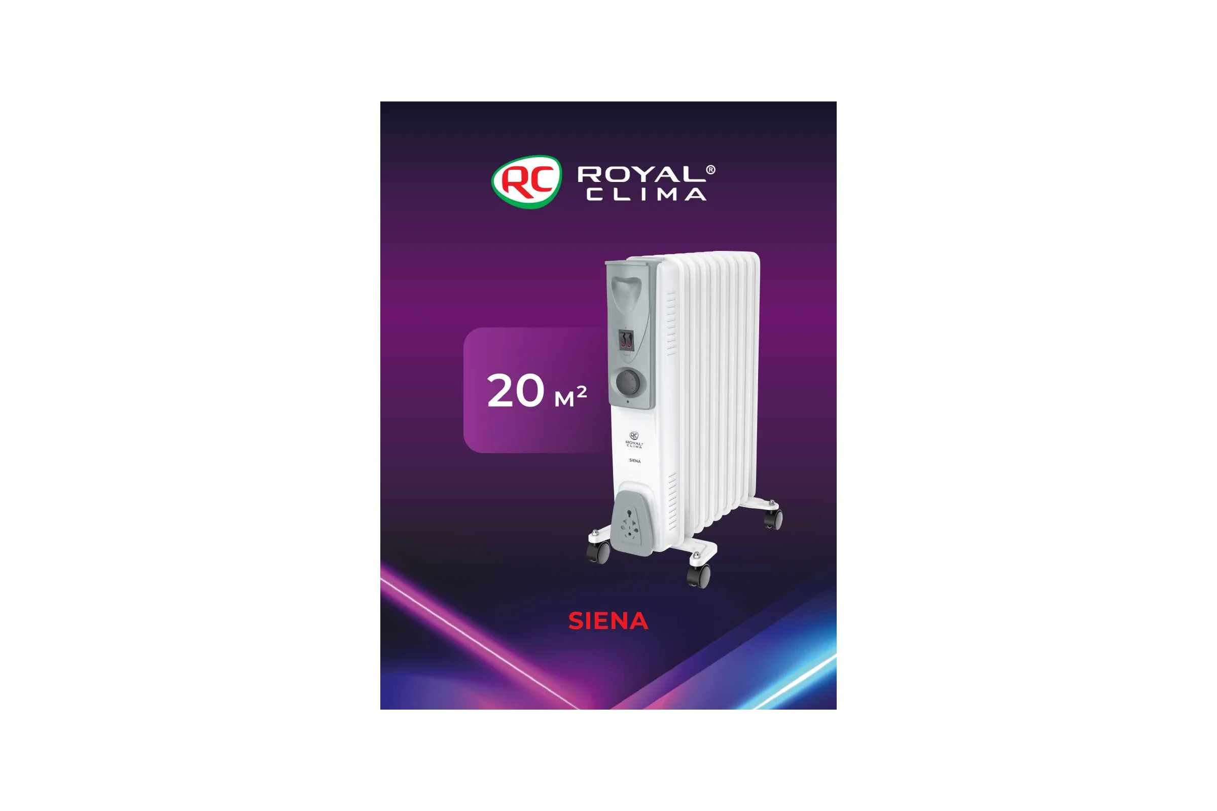 Масляный радиатор Royal Clima SIENA ROR-S7-1500M