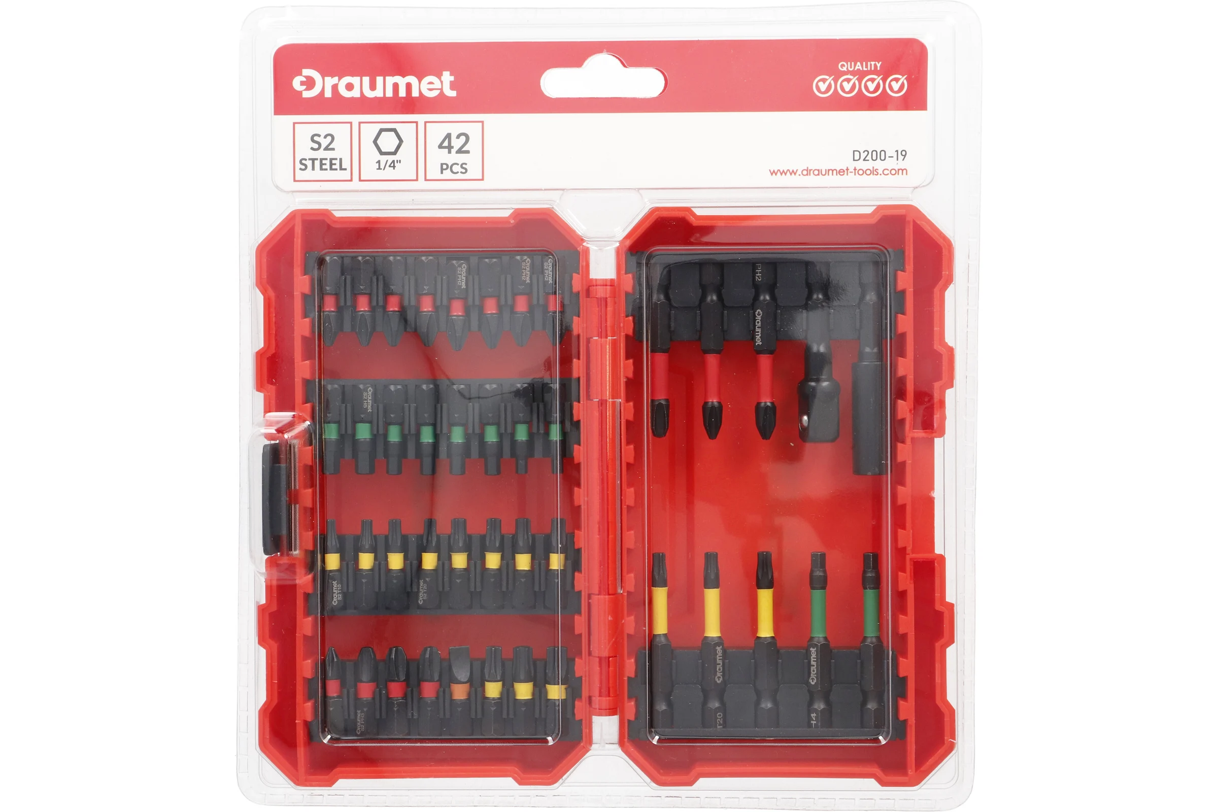 Набор ударных бит DRAUMET 42ч. 8989/ D200-19