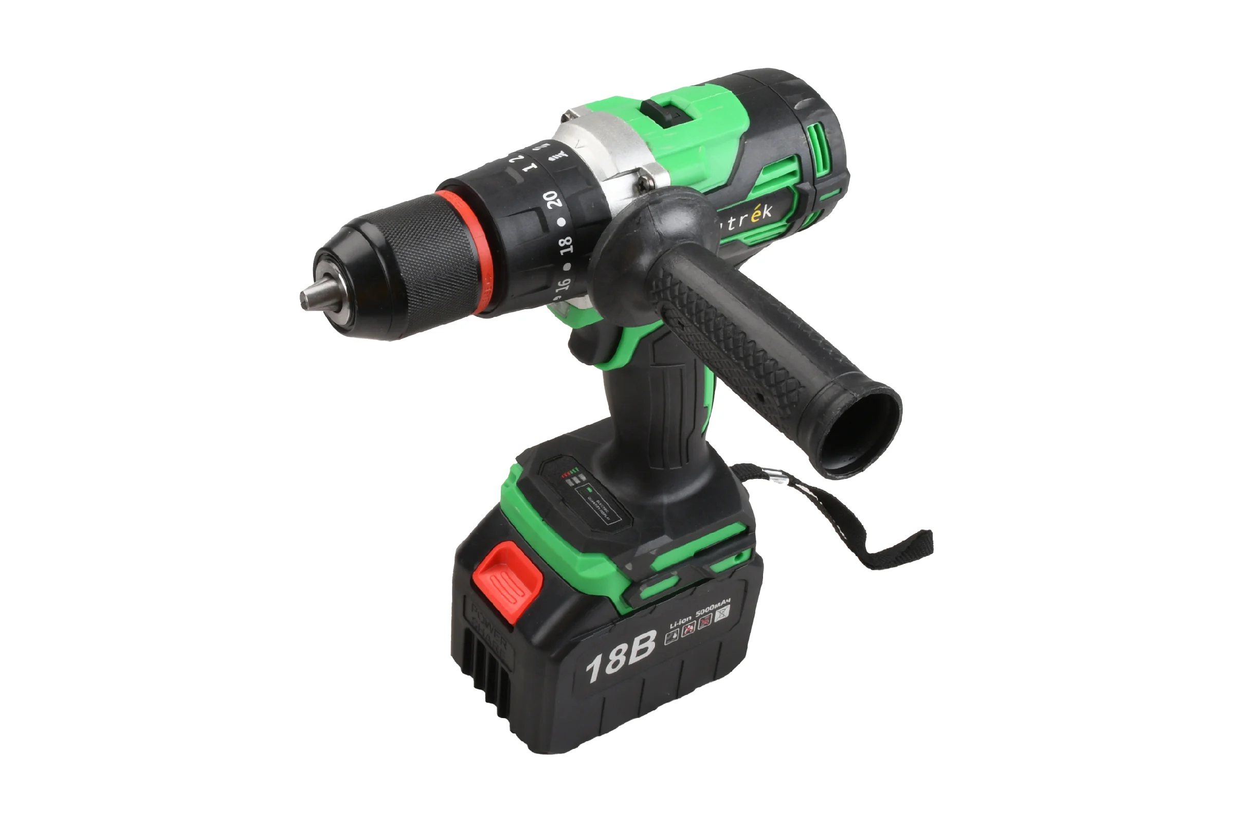 Аккумуляторная ударная дрель-шуруповерт Zitrek Green Impact 18V (18В, Li-ion 2x5.0Ач) 063-4046
