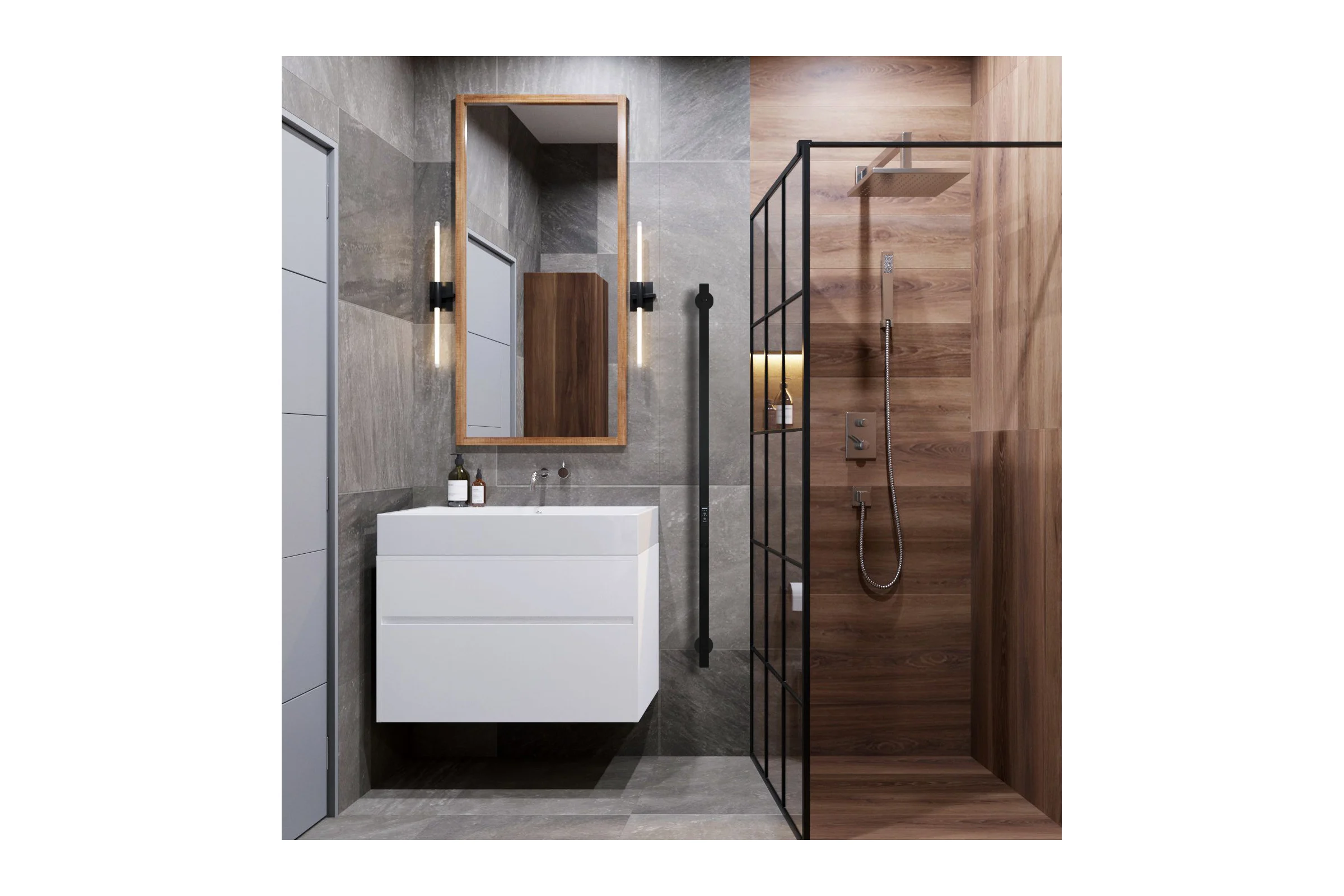 Полотенцесушитель INDIGO Style PRO (electro) 120/3 (скр.монтаж, унив.подкл.R/L) LSPRE120-3BRRt