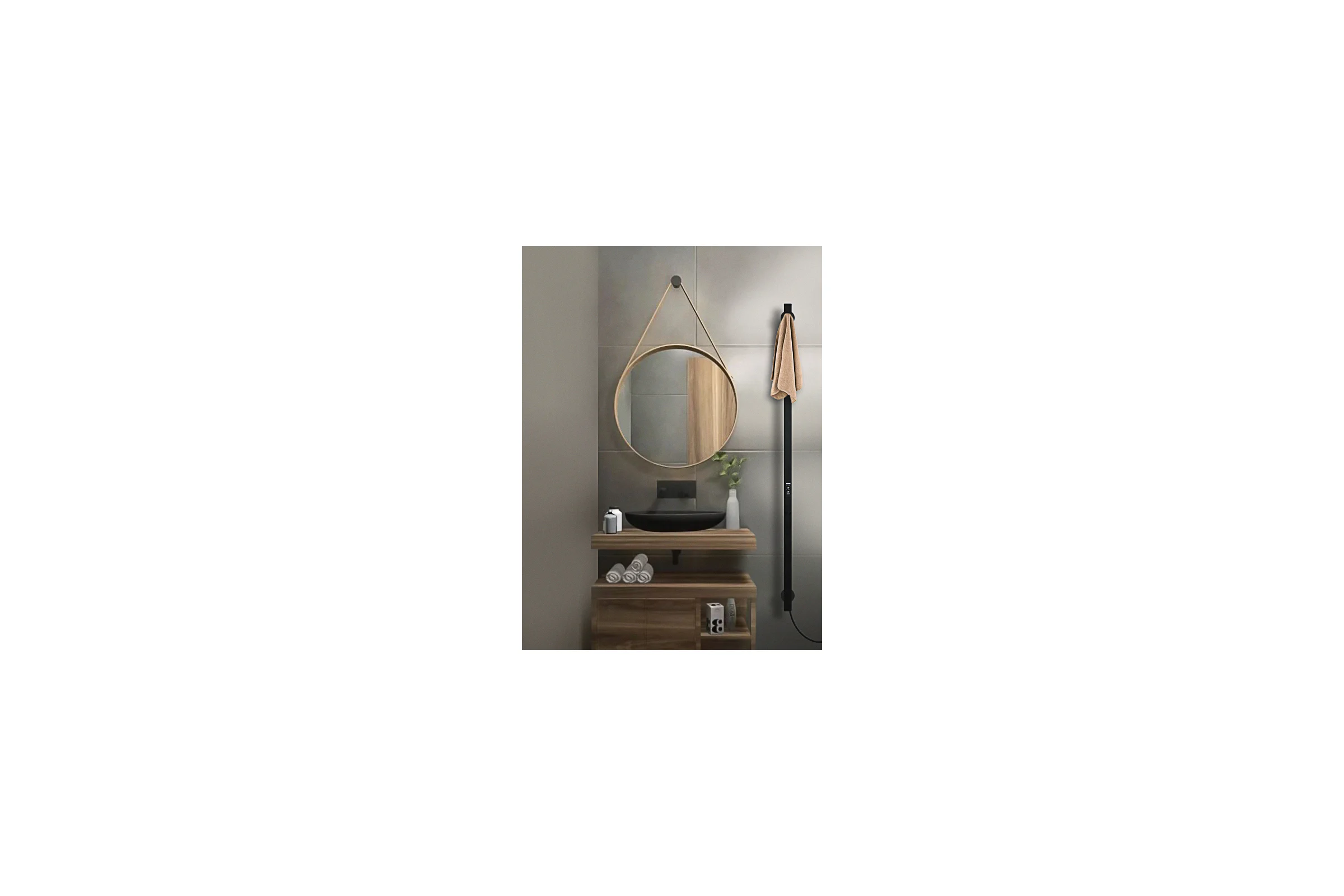 Полотенцесушитель INDIGO Style PRO (electro) 120/3 (скр.монтаж, унив.подкл.R/L) LSPRE120-3BRRt